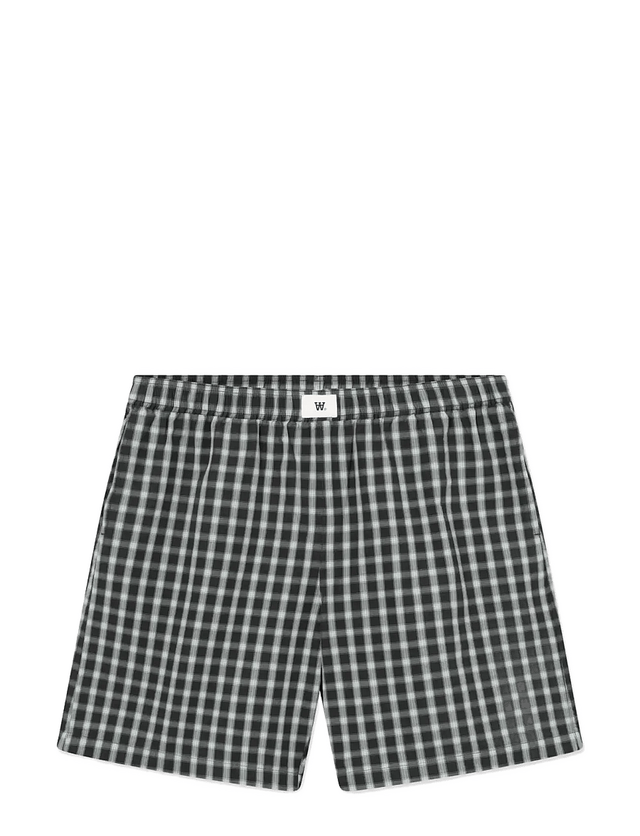 WOOD WOOD - WWAlwin shorts ch 25428 - boxershorts - slate check - 1