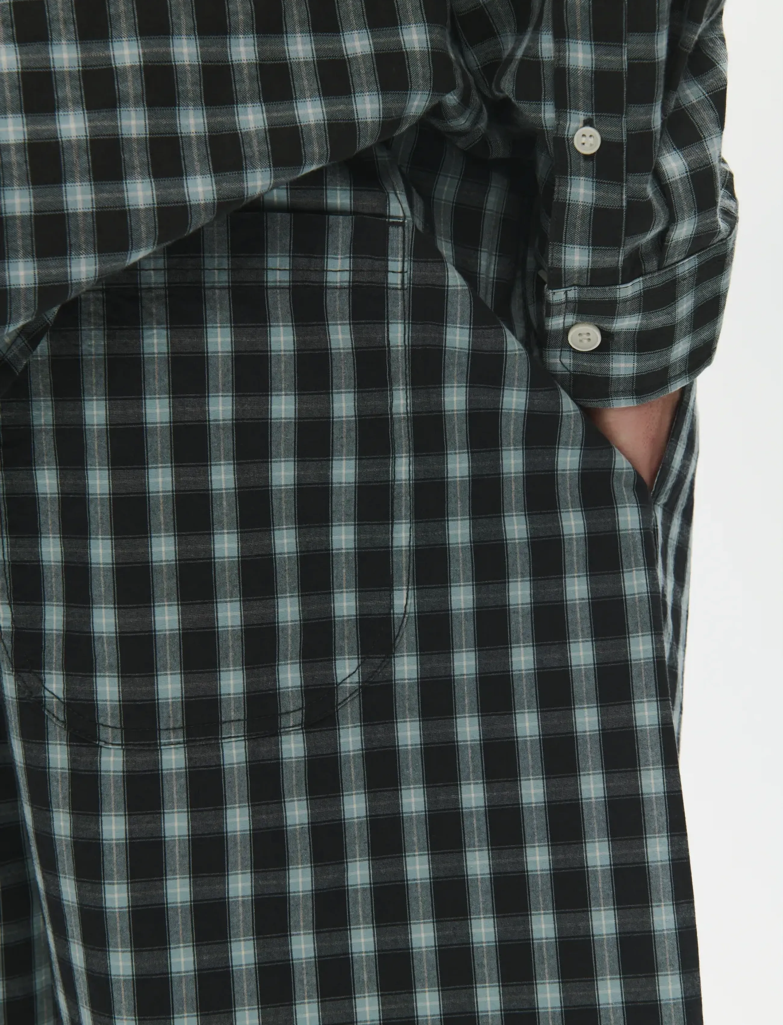 WOOD WOOD - WWAlwin shorts ch 25428 - boxershorts - slate check - 4