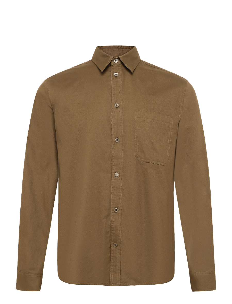 WOOD WOOD - WWAdrian shirt 25442 - casual skjorter - desert palm - 1