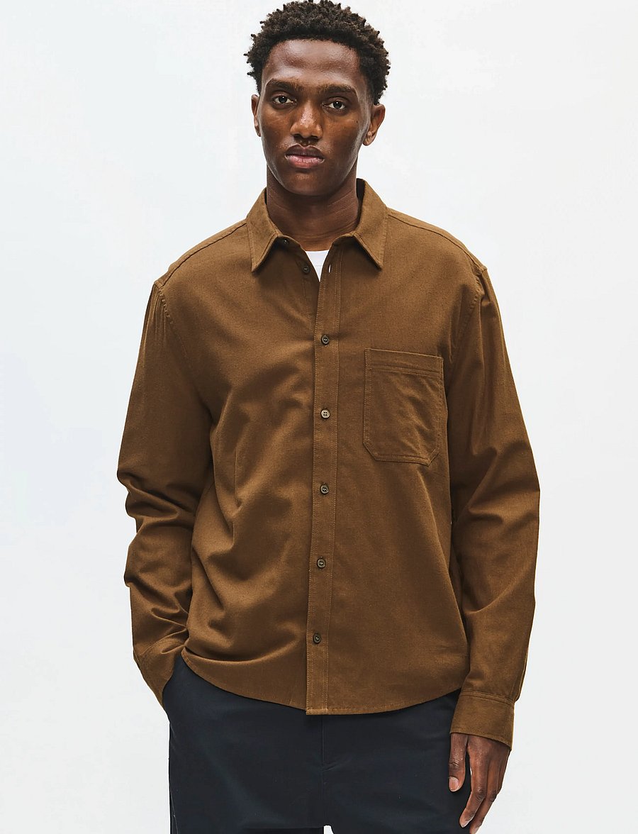 WOOD WOOD - WWAdrian shirt 25442 - casual skjorter - desert palm - 0
