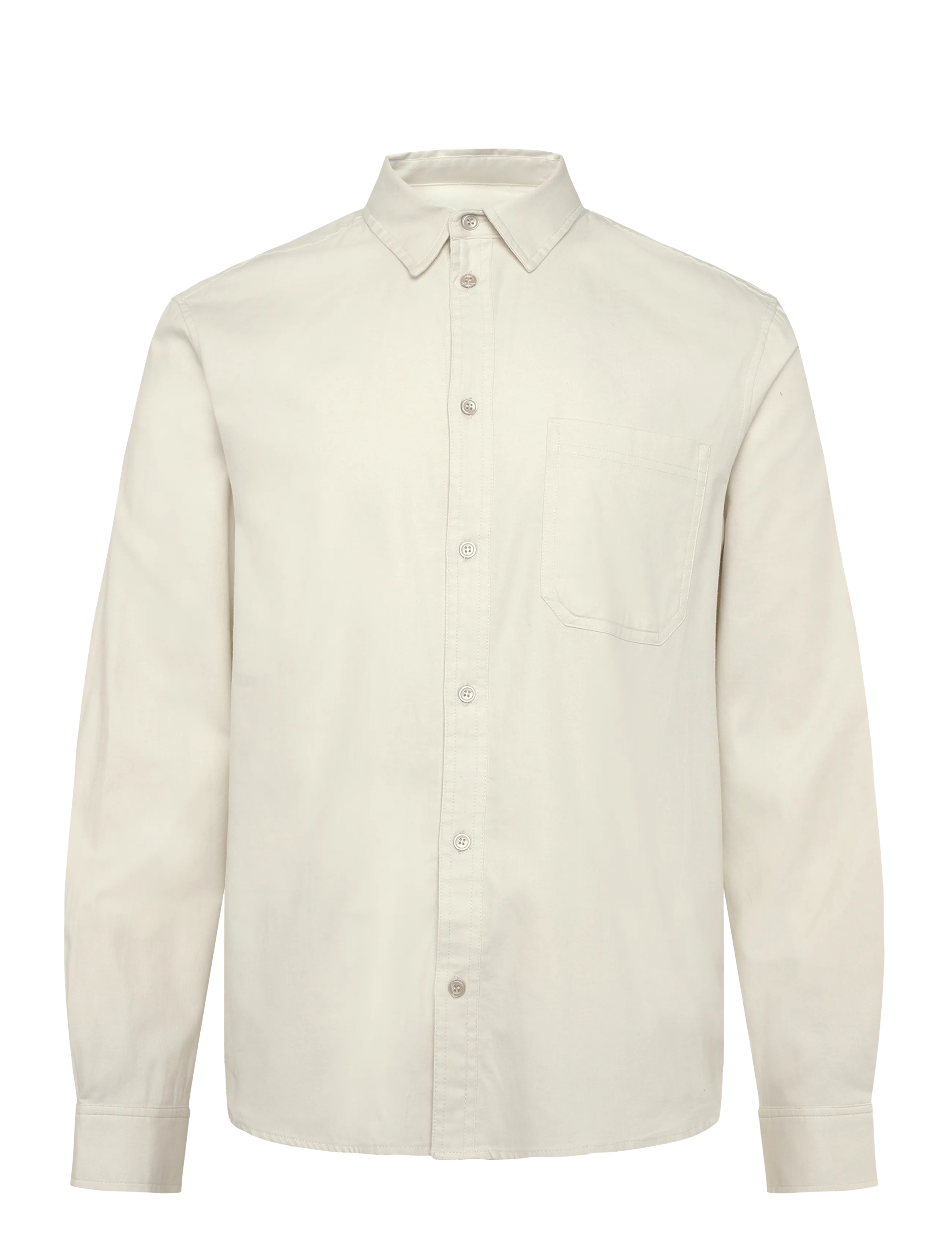 WOOD WOOD - WWAdrian shirt 25442 - vabaajasärgid - silver birch - 1