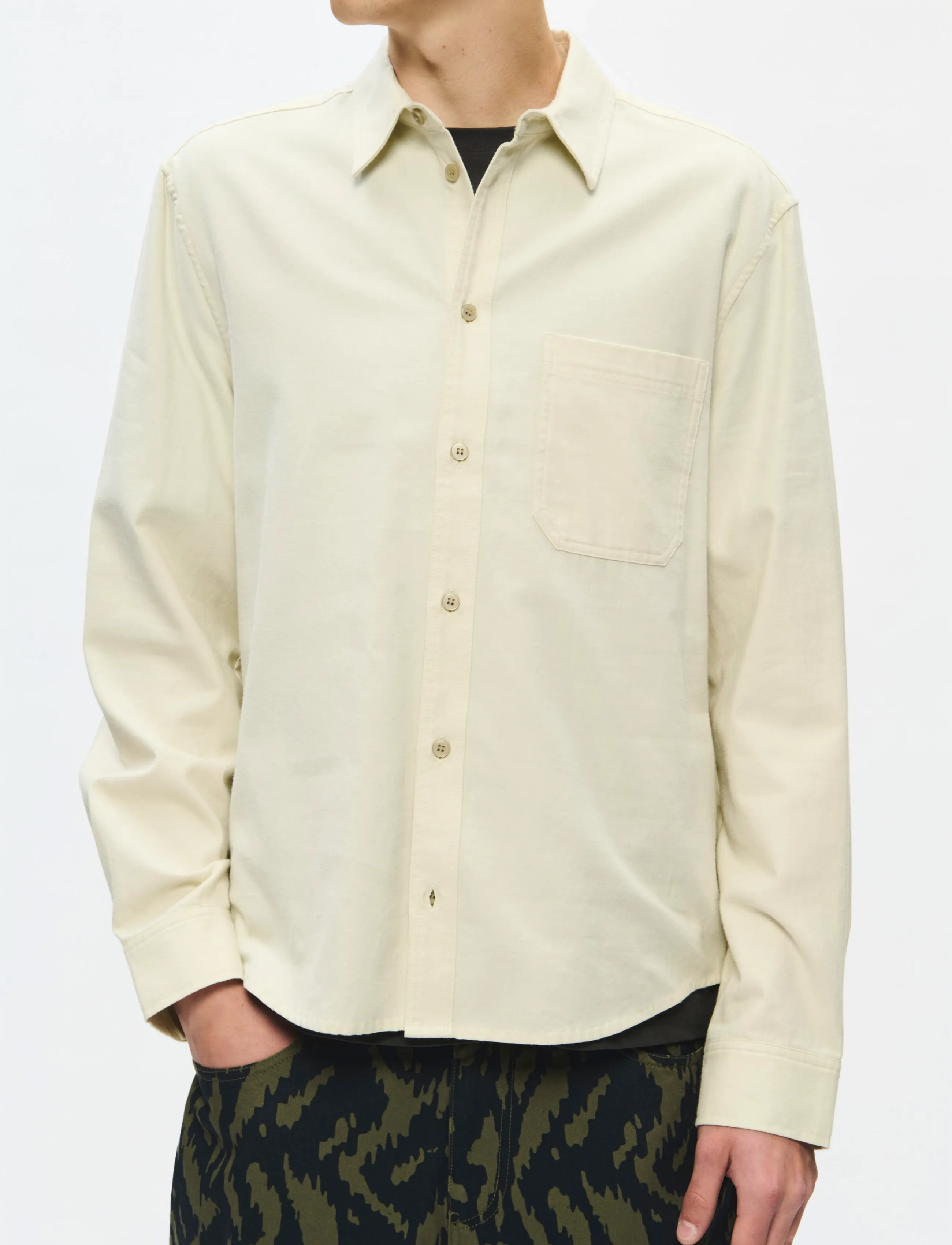 WOOD WOOD WWAdrian shirt 25442 - Vabaajasärgid - SILVER BIRCH / grey