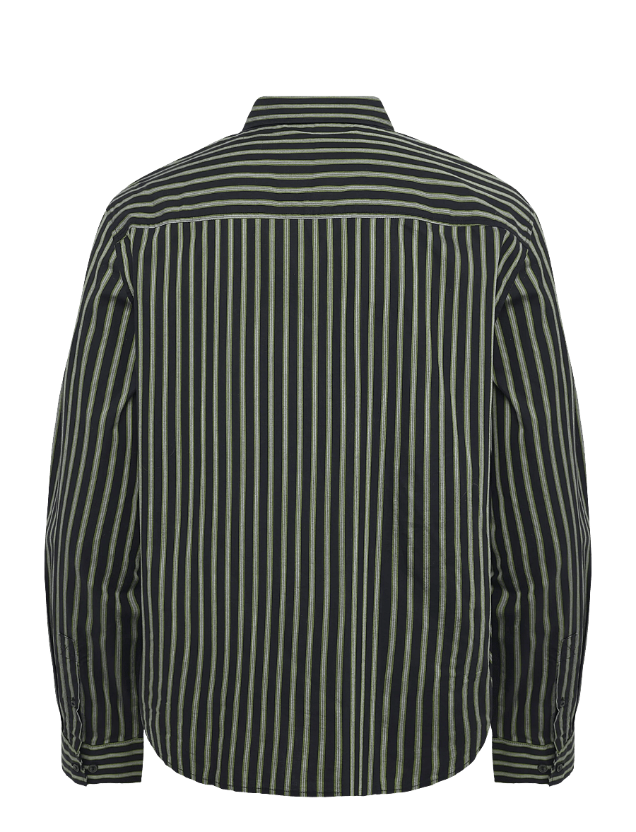 WOOD WOOD - WWAdrian shirt 25444 - stribede skjorter - going green stripe - 2