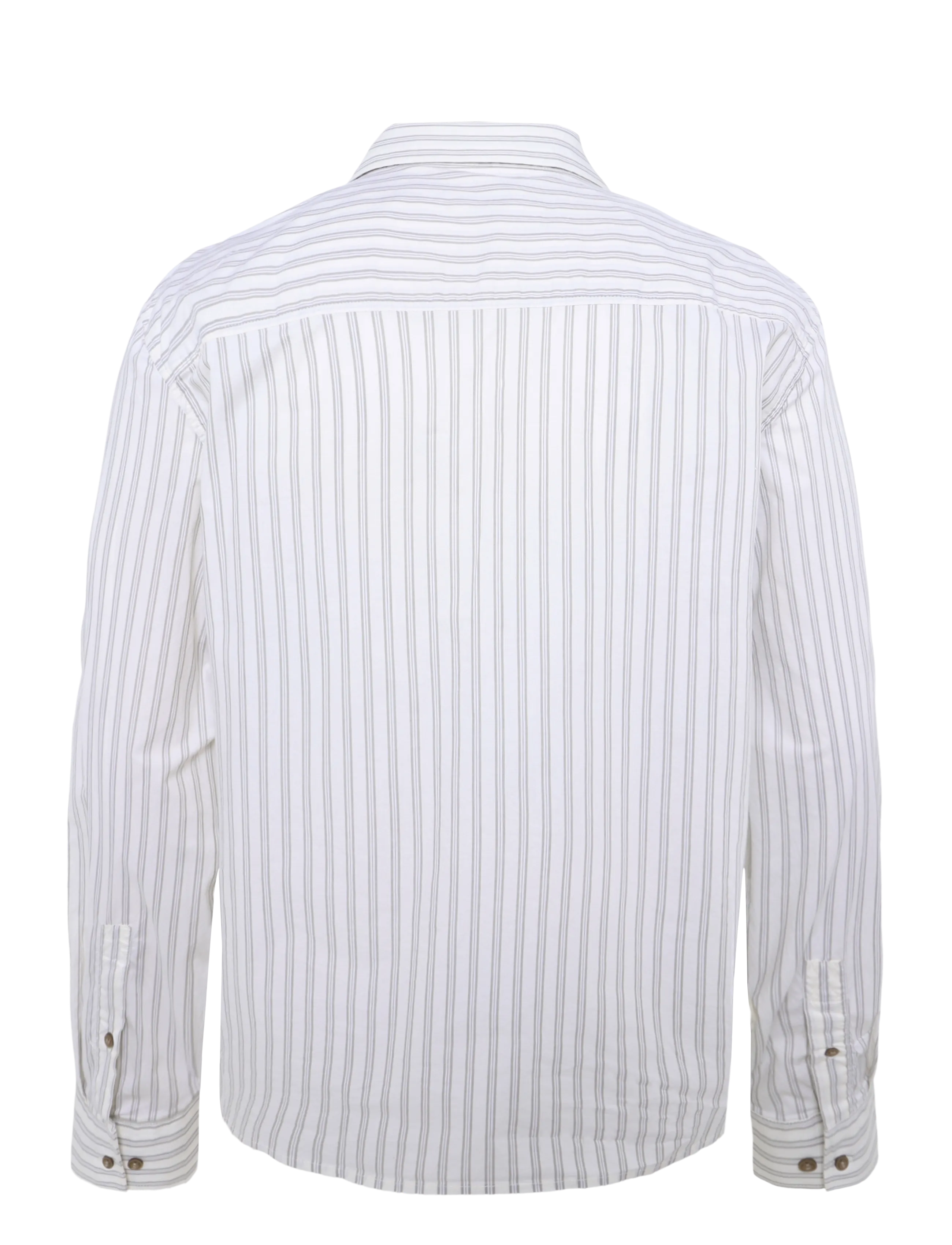 WOOD WOOD - WWAdrian shirt 25444 - randiga skjortor - silver birch stripe - 2