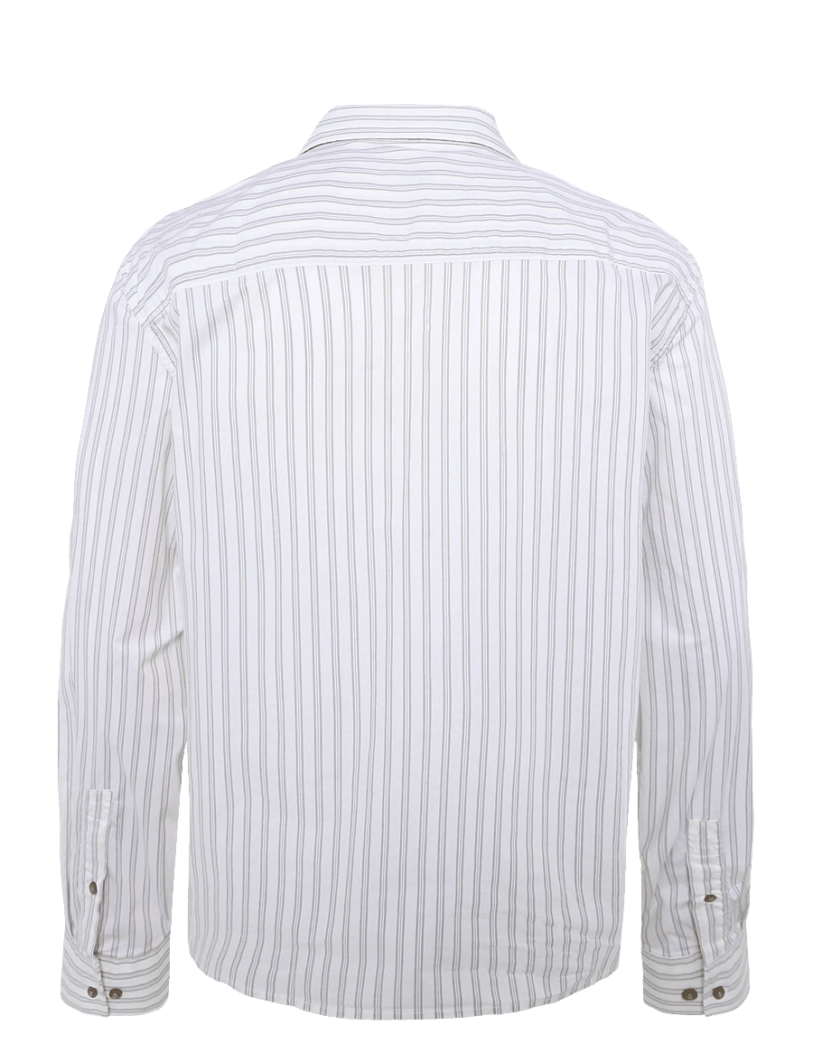 WOOD WOOD - WWAdrian shirt 25444 - randiga skjortor - silver birch stripe - 2