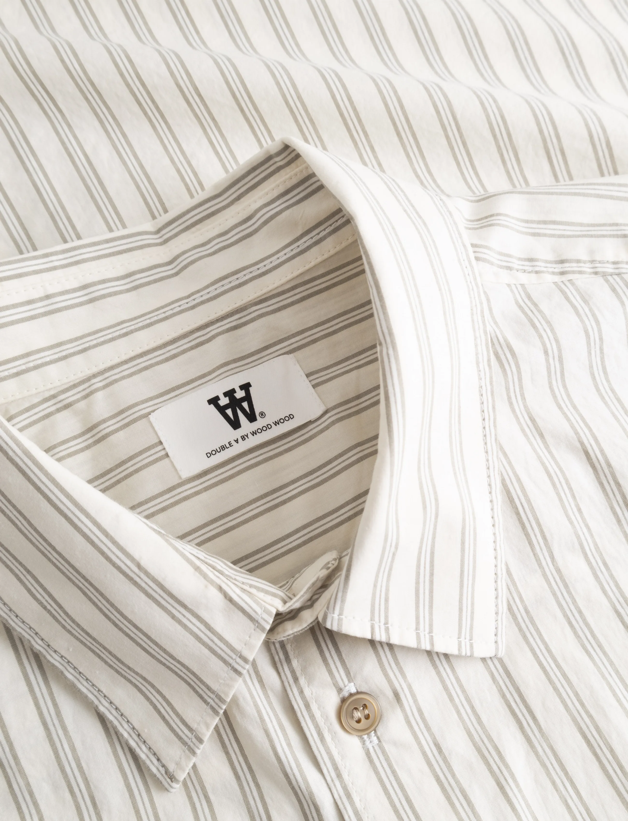 WOOD WOOD - WWAdrian shirt 25444 - silver birch stripe - 4