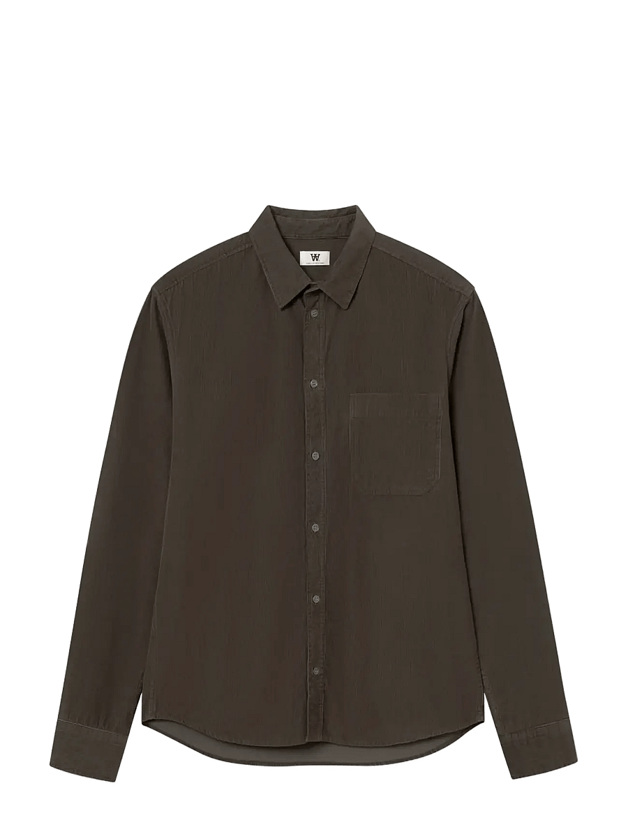 WOOD WOOD - WWAdrian shirt 25445 - corduroy shirts - deep depths - 1