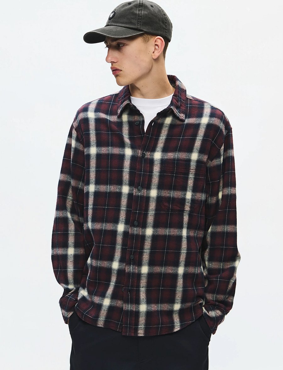WOOD WOOD - WWCooper shirt 25448 - flanell-hemden - decadent chocolate check - 0
