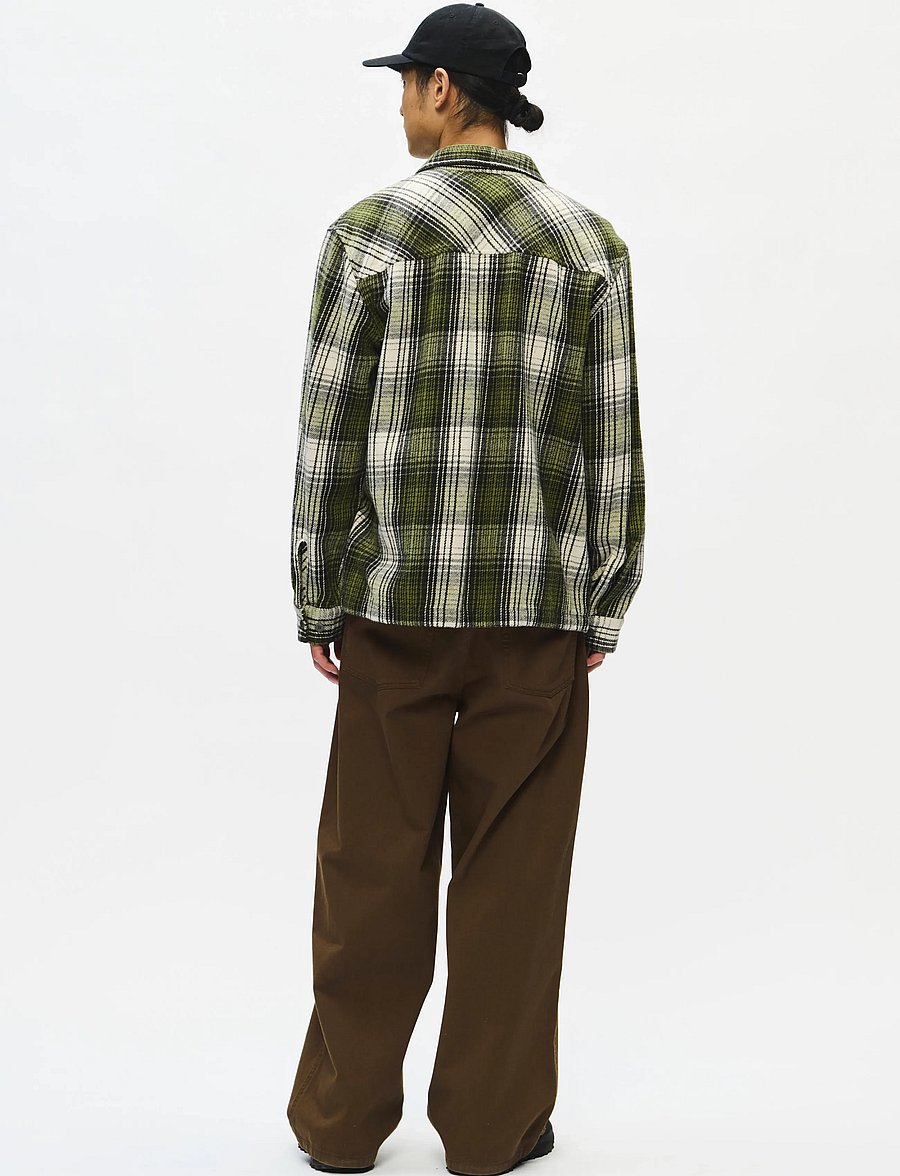 WOOD WOOD - WWClay overshirt 25452 - flanell-hemden - going green check - 4