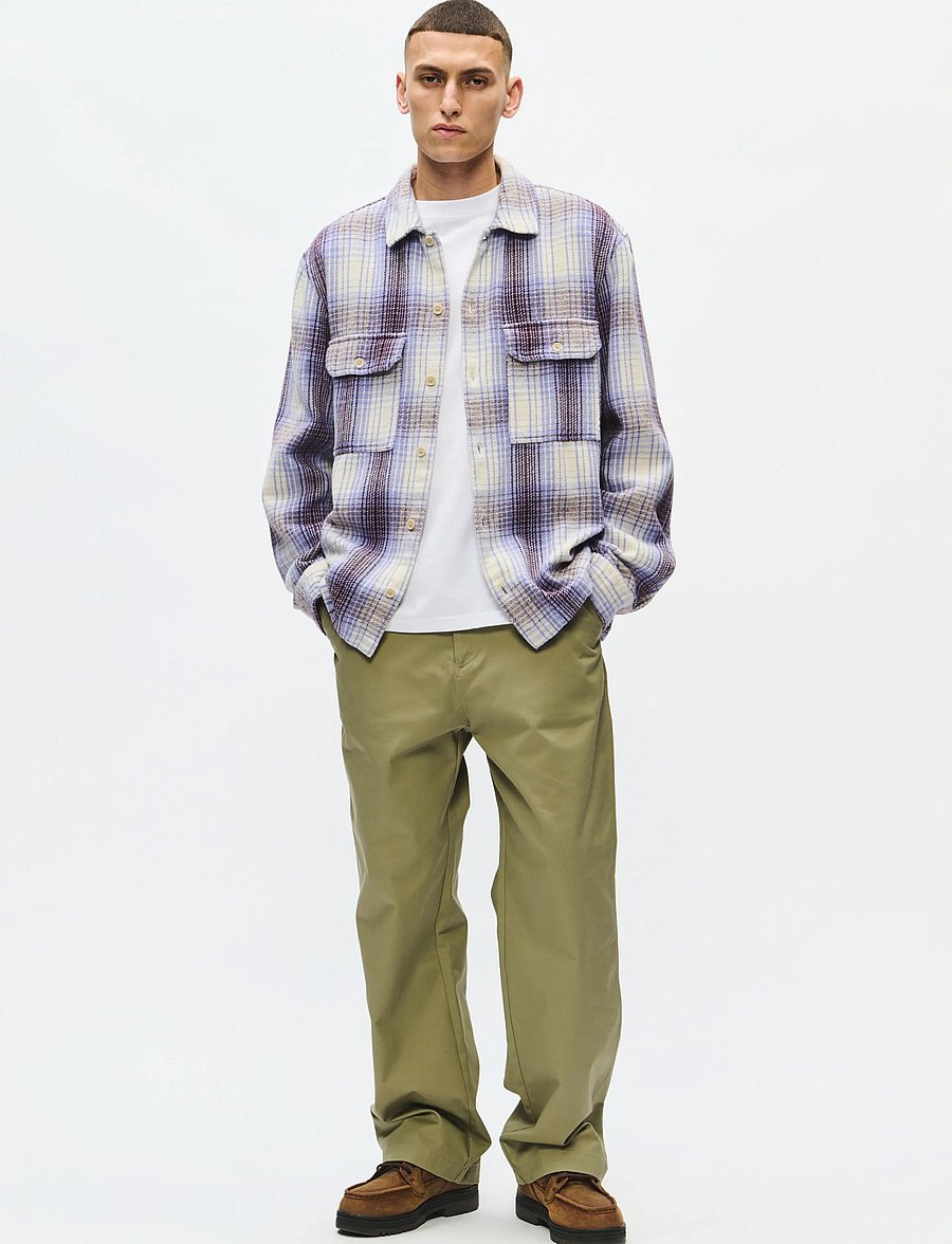 WOOD WOOD - WWClay overshirt 25452 - flanellskjortor - persian violet check - 3