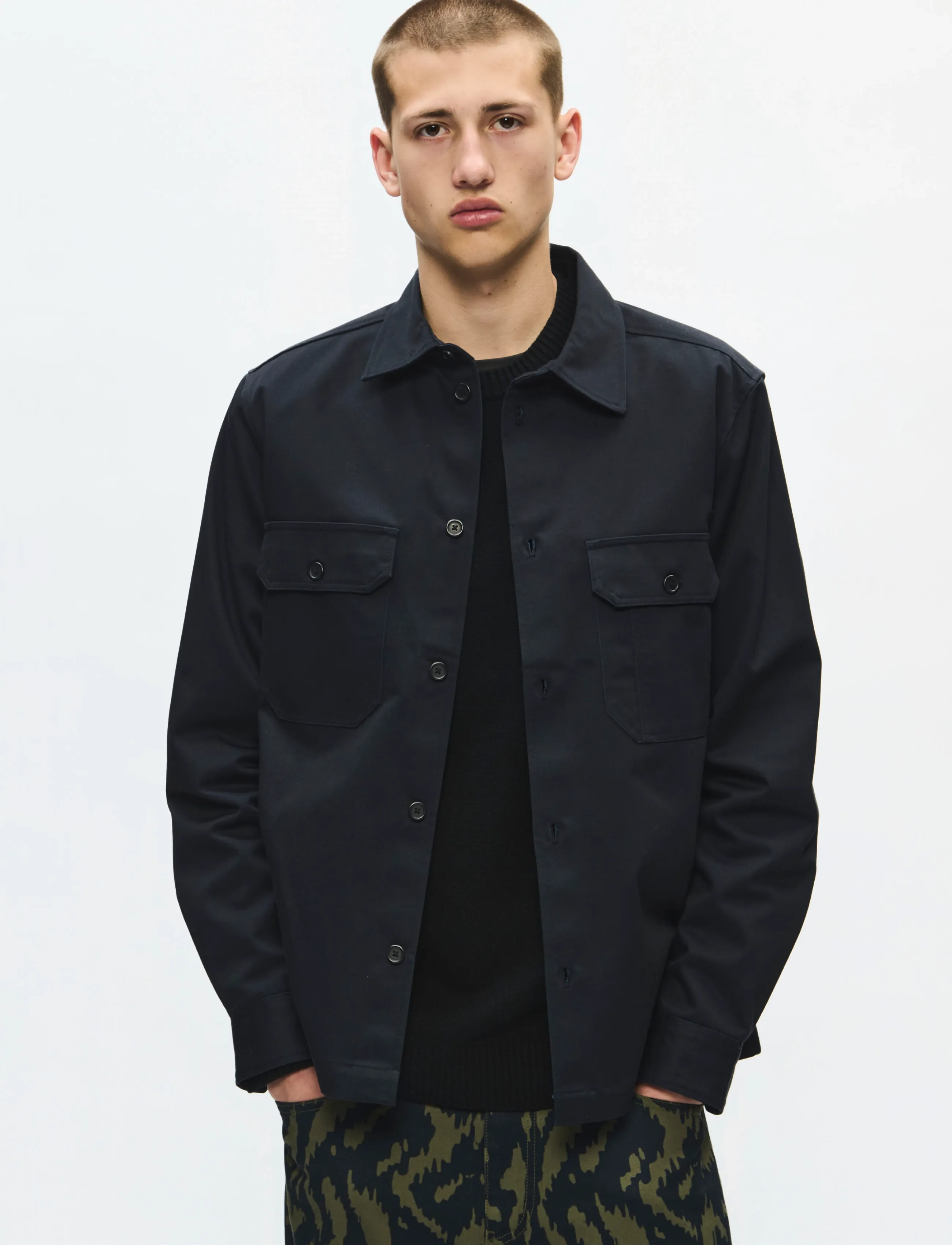 WOOD WOOD WWClay overshirt 25462 - Shop efter stil - SALUTE / navy