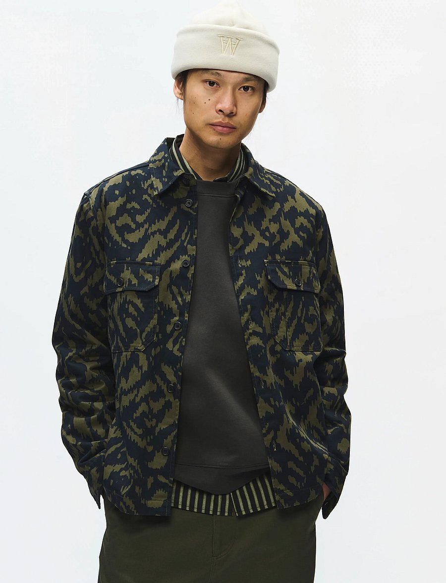 WOOD WOOD - WWClay overshirt 25461 - pattern shirts - aurora - 0