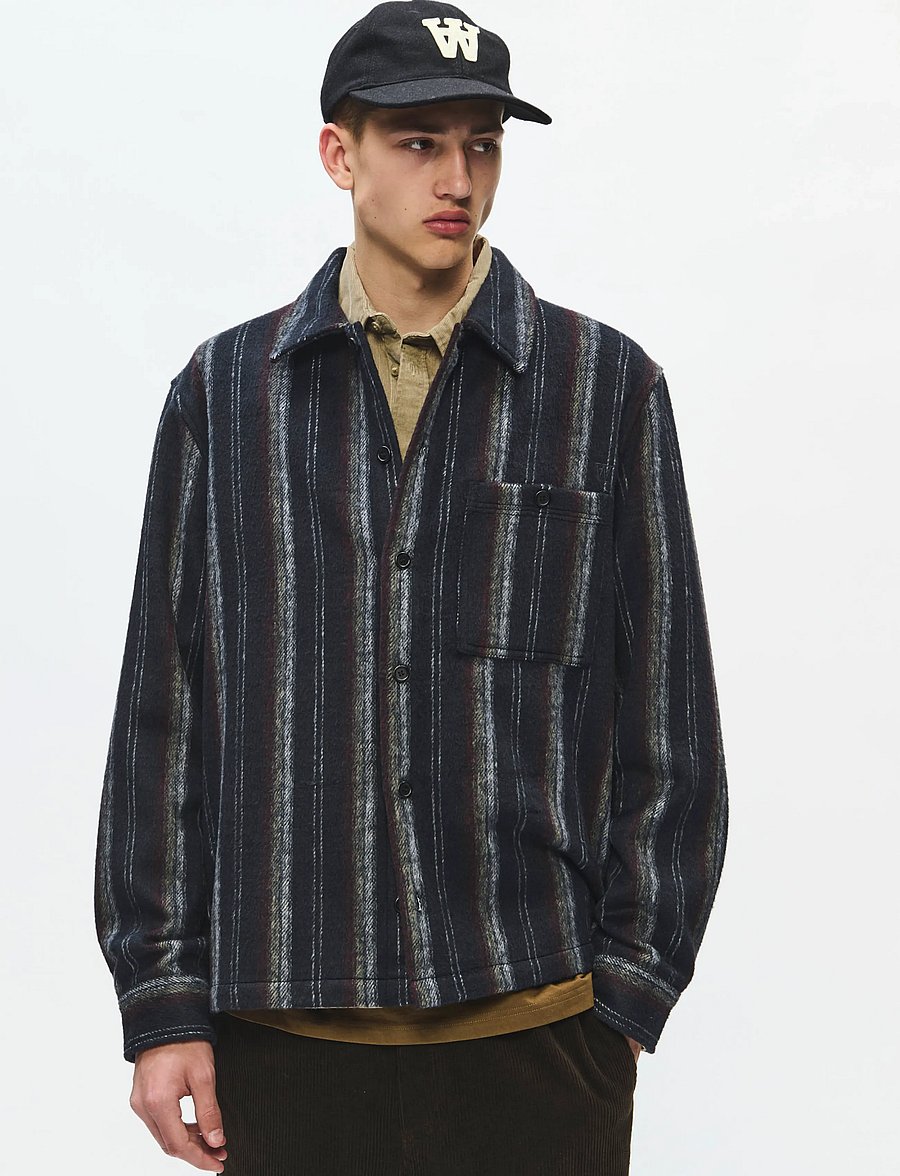 WOOD WOOD - WWClay overshirt 25494 - vårjackor - salute stripe - 0