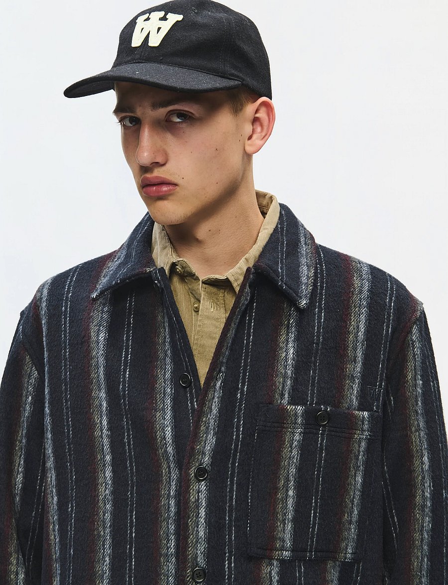 WOOD WOOD - WWClay overshirt 25494 - vårjackor - salute stripe - 5