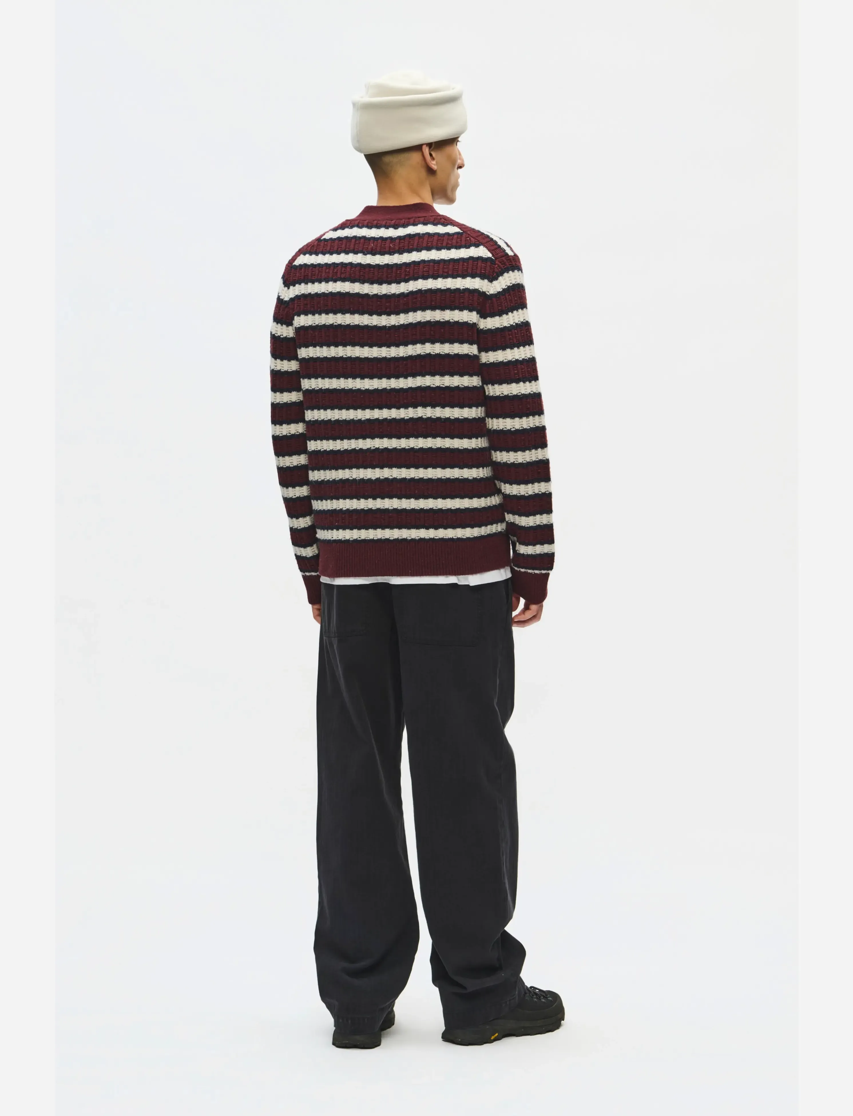 WOOD WOOD - WWClaes cardigan 25482 - cardigans - decadent chocolate stripe - 3