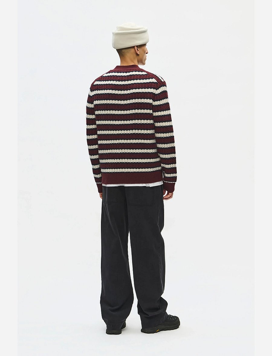WOOD WOOD - WWClaes cardigan 25482 - cardigans - decadent chocolate stripe - 3