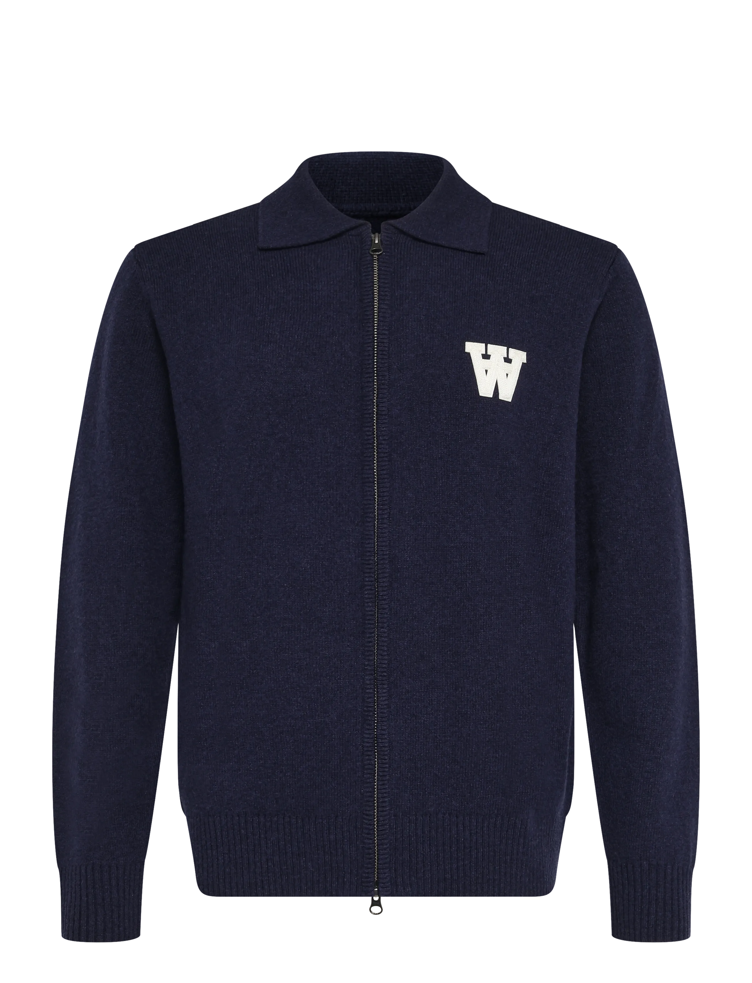 WOOD WOOD WWTay zipper cardigan 25081 - Full zip jumpers - SALUTE / navy