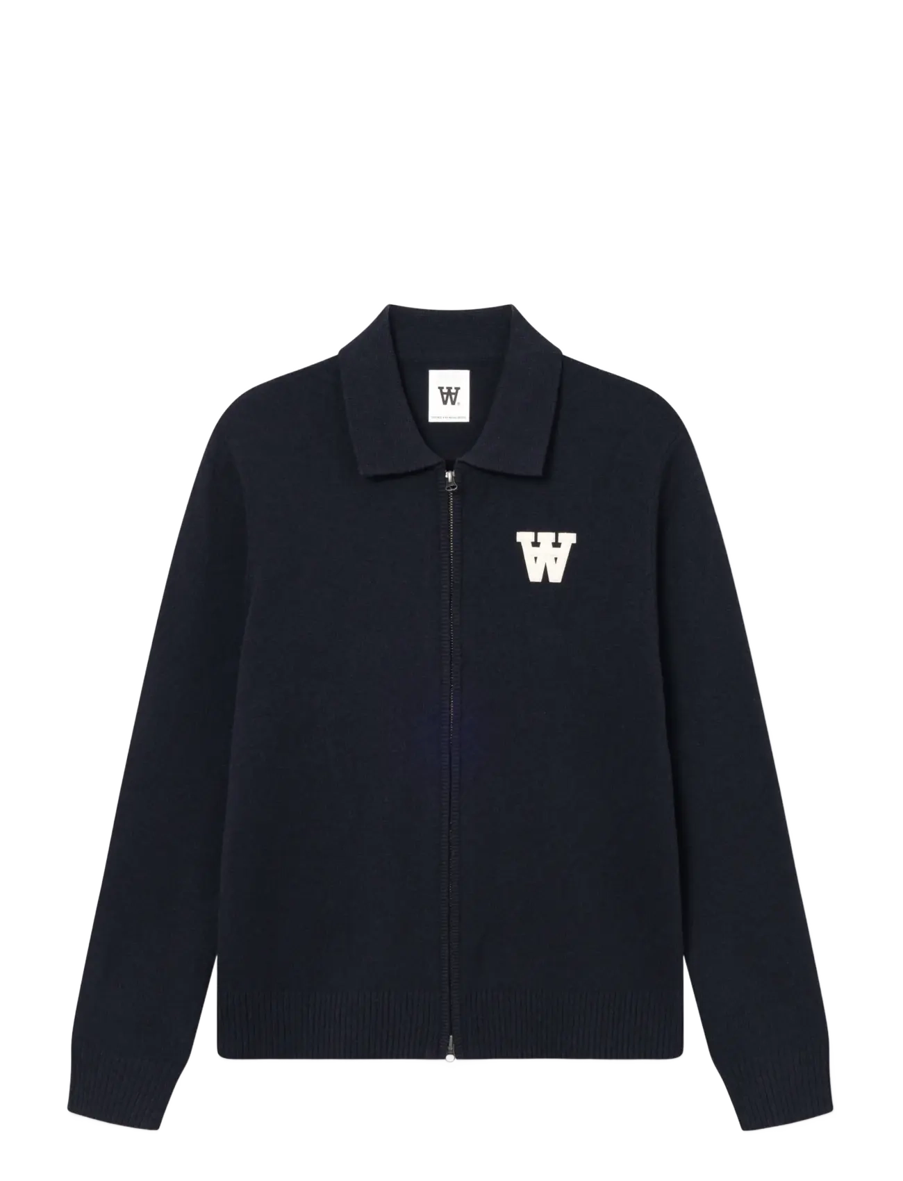 WOOD WOOD WWTay zipper cardigan 25081 - Strickmode - SALUTE / navy