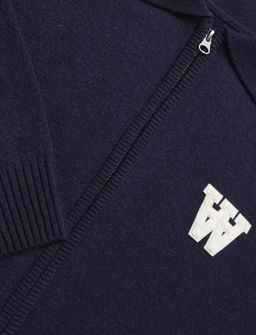 WOOD WOOD - WWTay zipper cardigan 25081 - fullzip strik - salute - 2