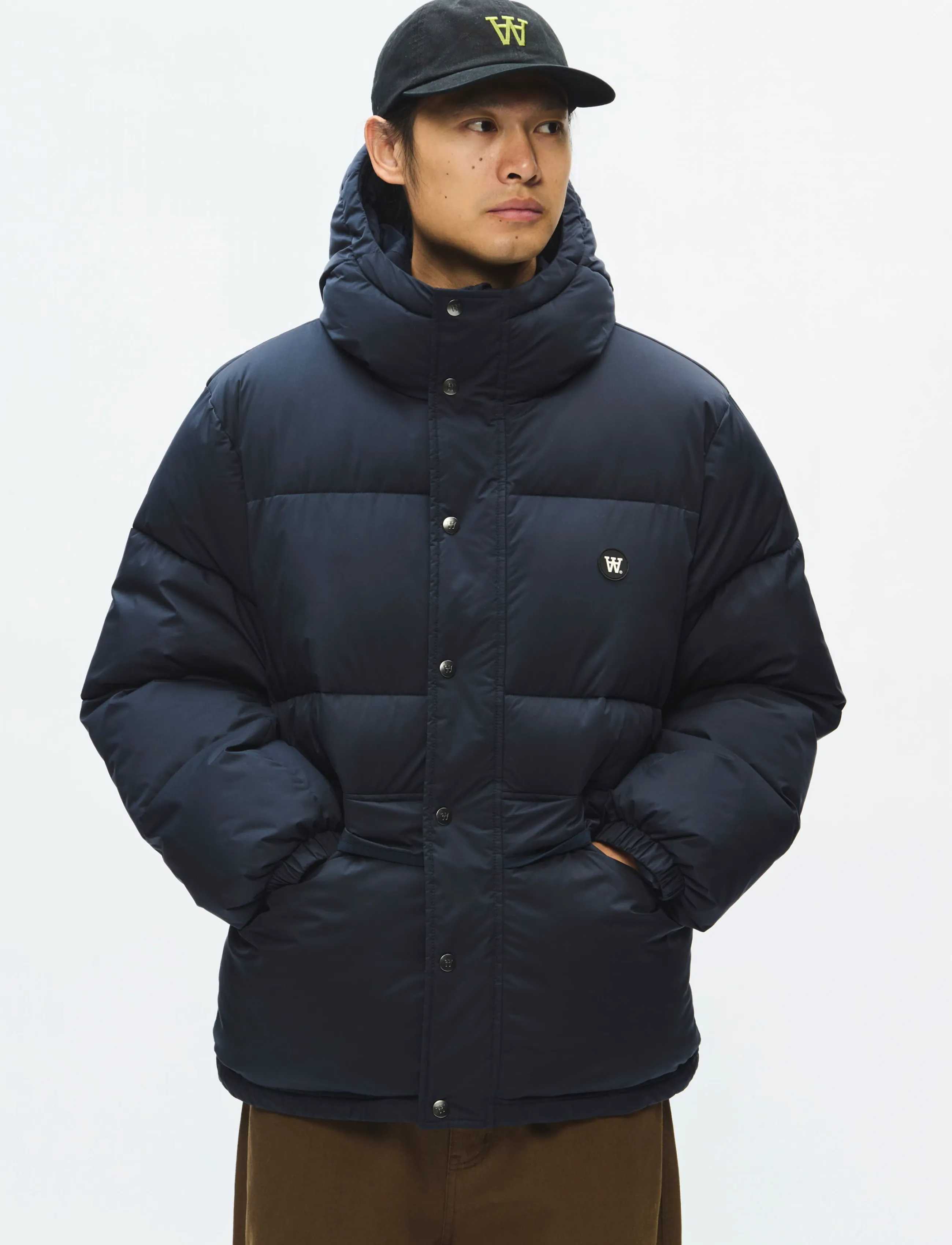 WOOD Wwkai Puffer Jacket 25484, XS, Jackets, Marineblau - Padded Männerswear