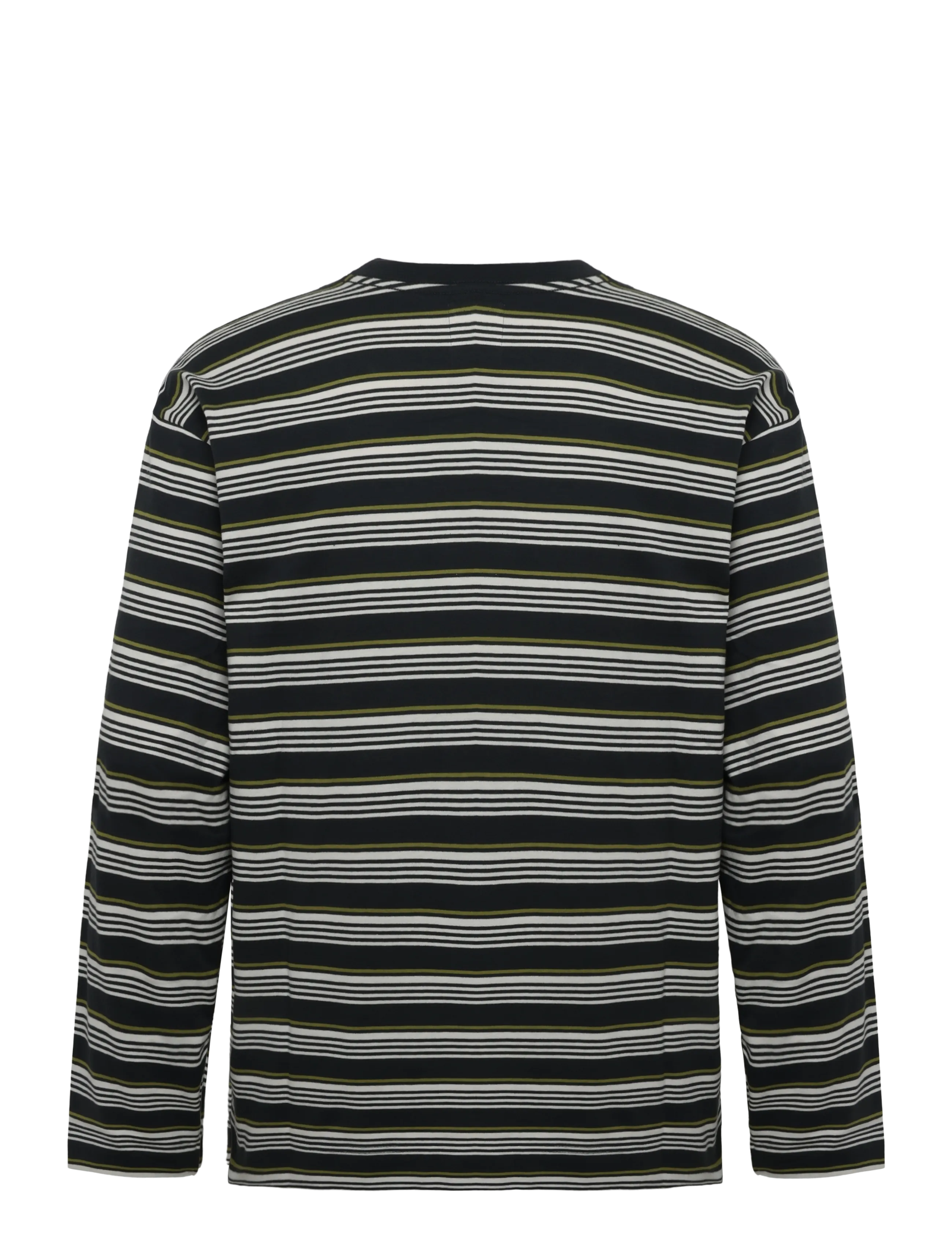 WOOD WOOD - WWLucas LS tee 25381 - long-sleeved t-shirts - pirate black stripe - 2