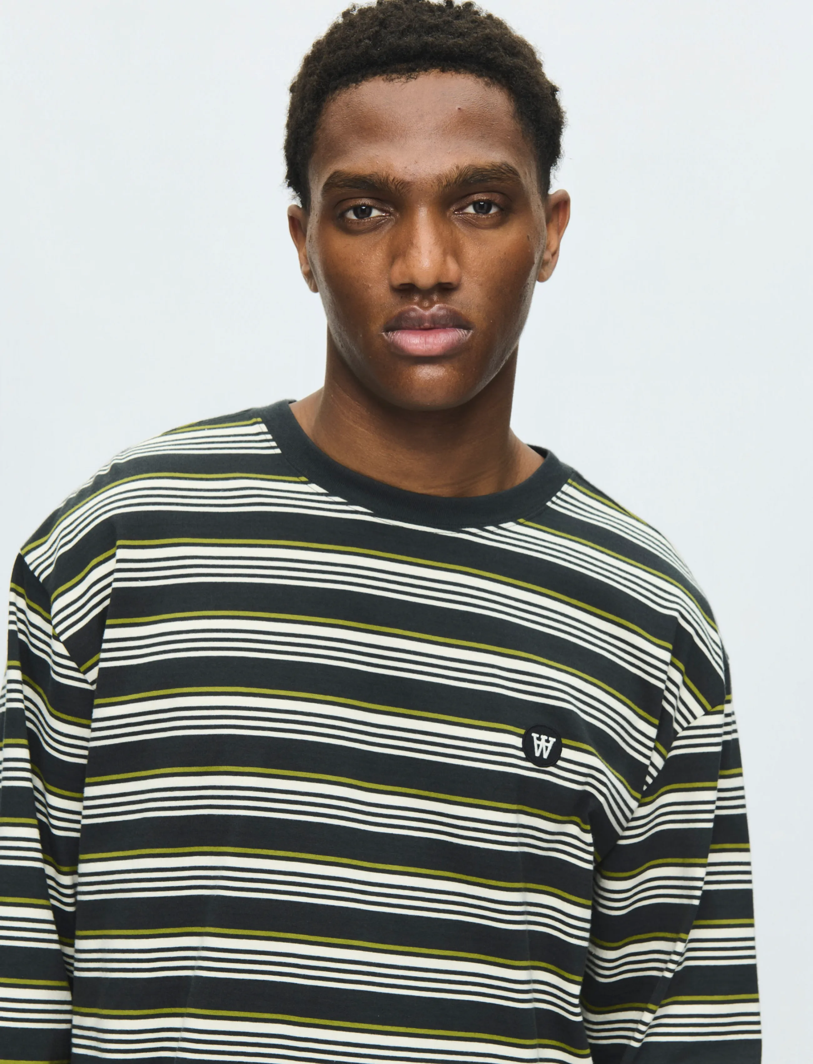 WOOD WOOD - WWLucas LS tee 25381 - langærmede t-shirts - pirate black stripe - 2