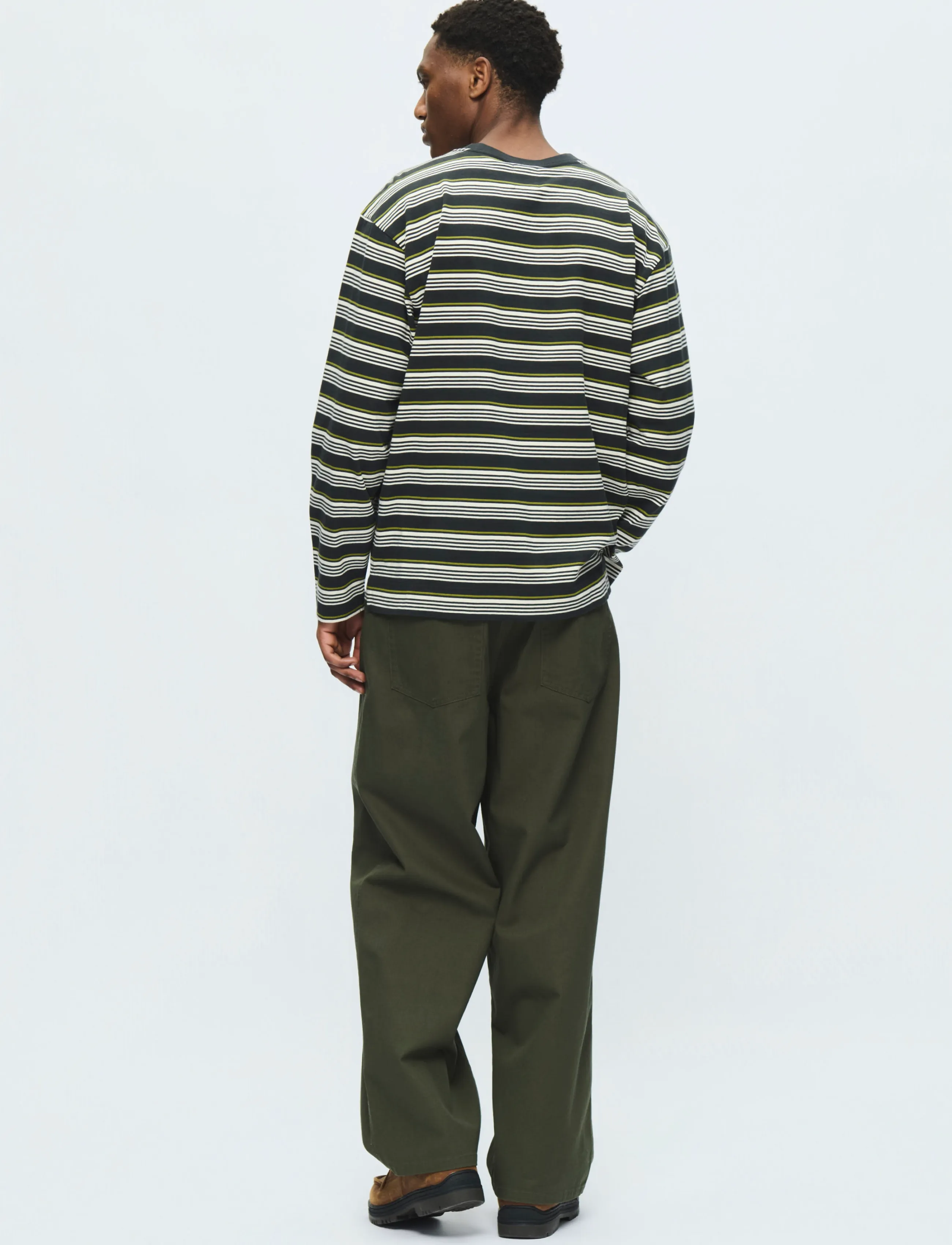 WOOD WOOD - WWLucas LS tee 25381 - langærmede t-shirts - pirate black stripe - 4
