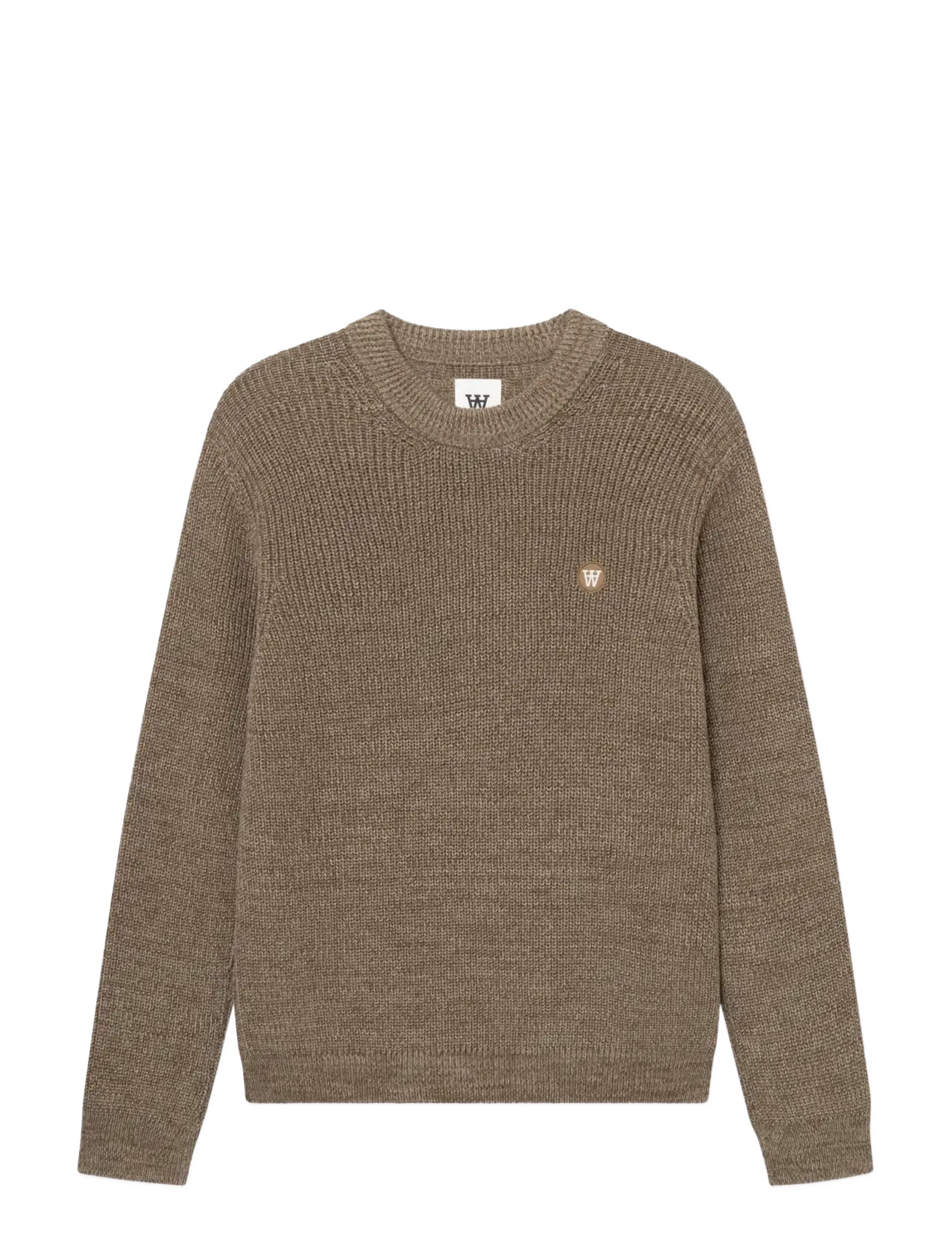 WOOD WOOD WWHalum crew neck 25488 - Rundhals - DESERT PALM MELANGE / khaki/green