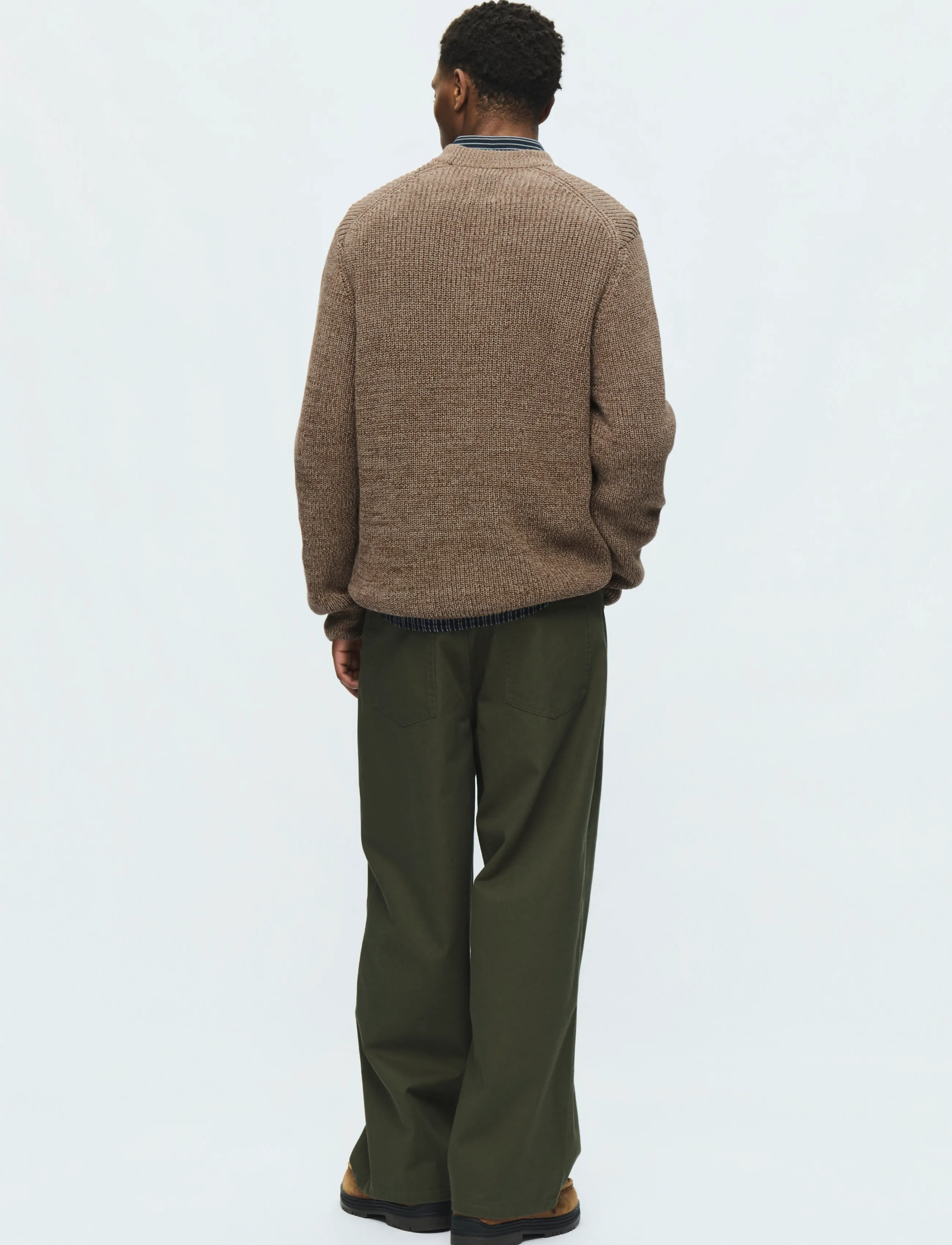 WOOD WOOD - WWHalum crew neck 25488 - rundhals - desert palm melange - 4