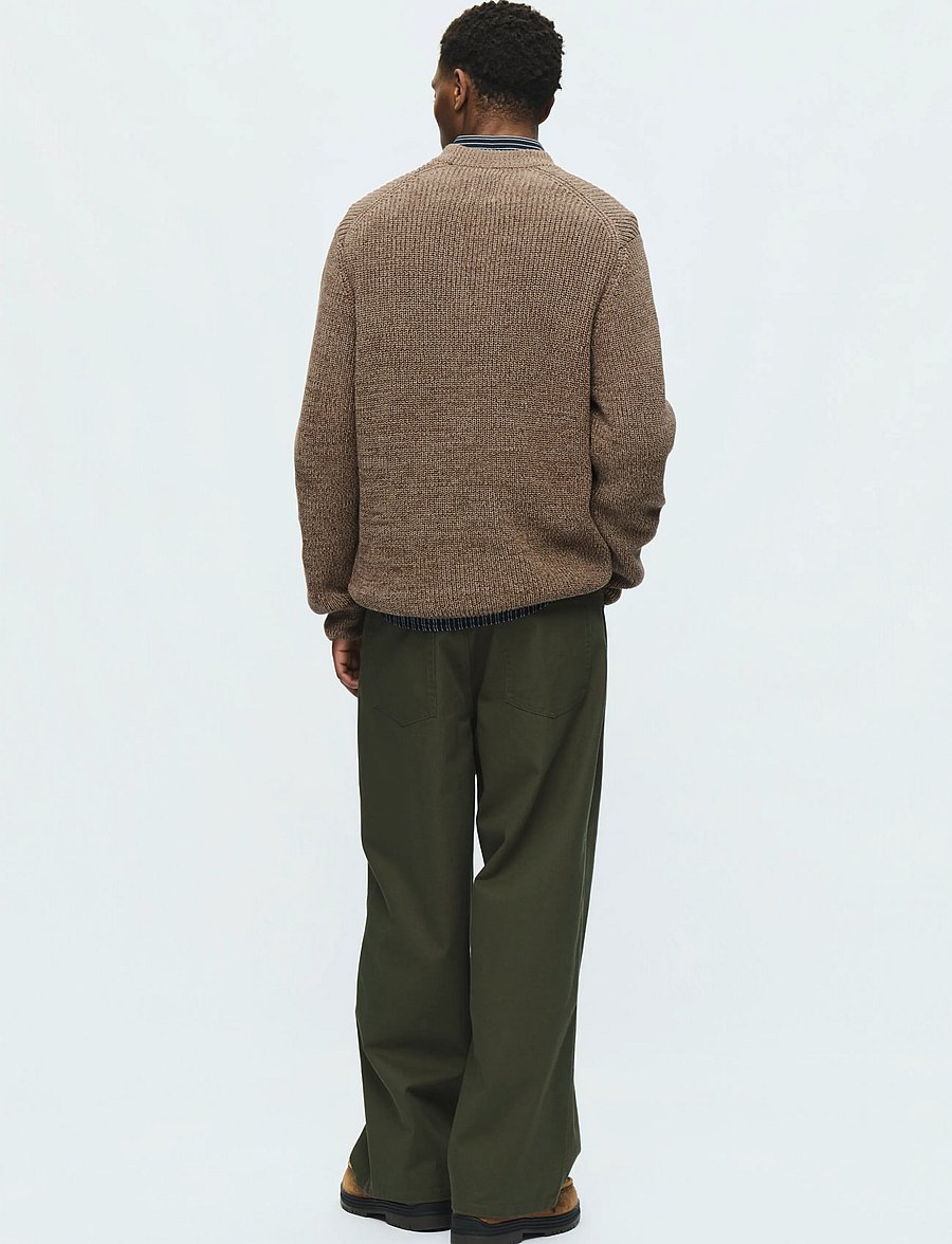 WOOD WOOD - WWHalum crew neck 25488 - rundhals - desert palm melange - 4