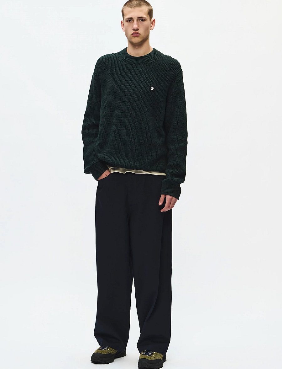 WOOD WOOD - WWHalum crew neck 25488 - rund hals - ponderosa pine melange - 3