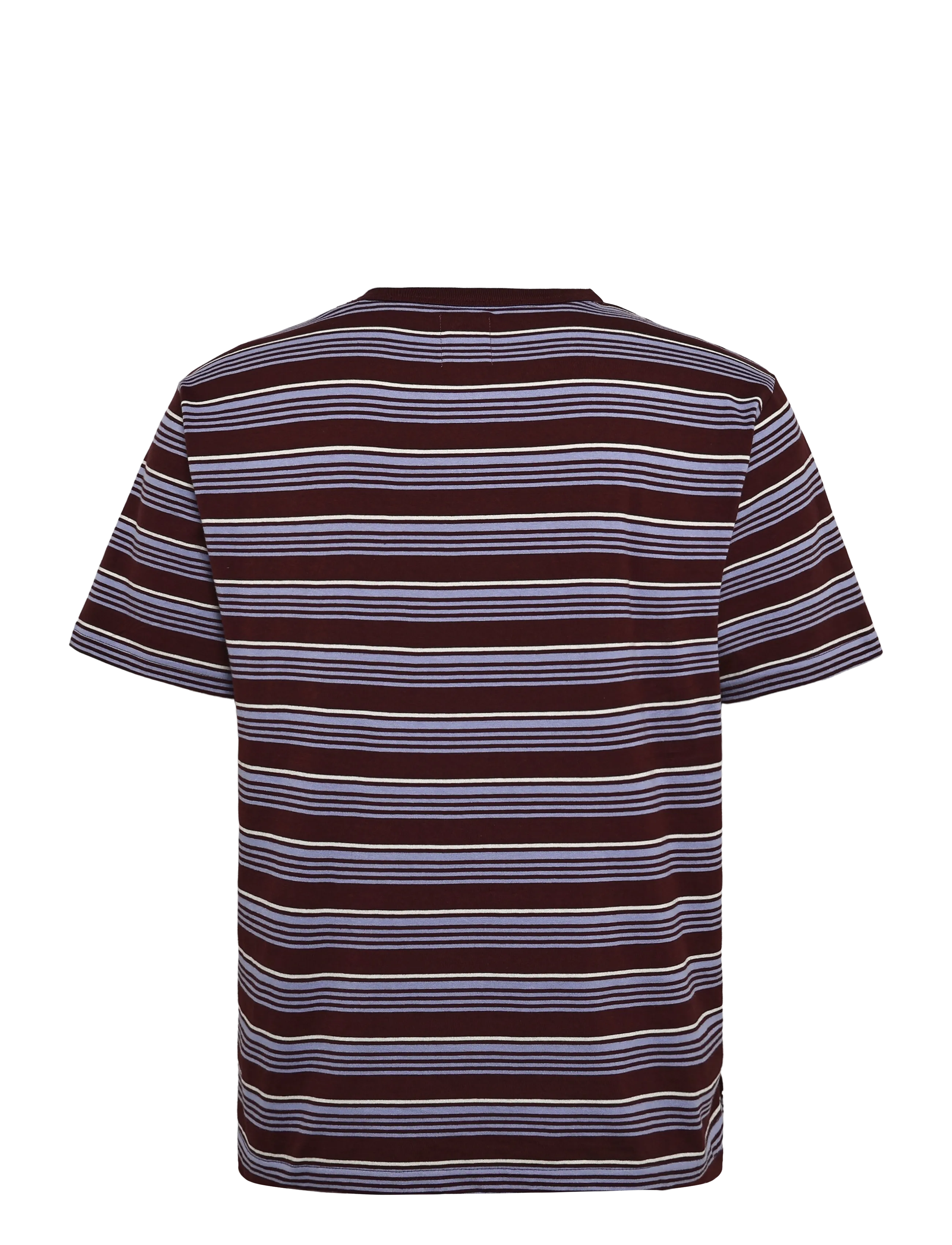 WOOD WOOD - WWLucas tee 25381 - short-sleeved t-shirts - decadent chocolate stripe - 2