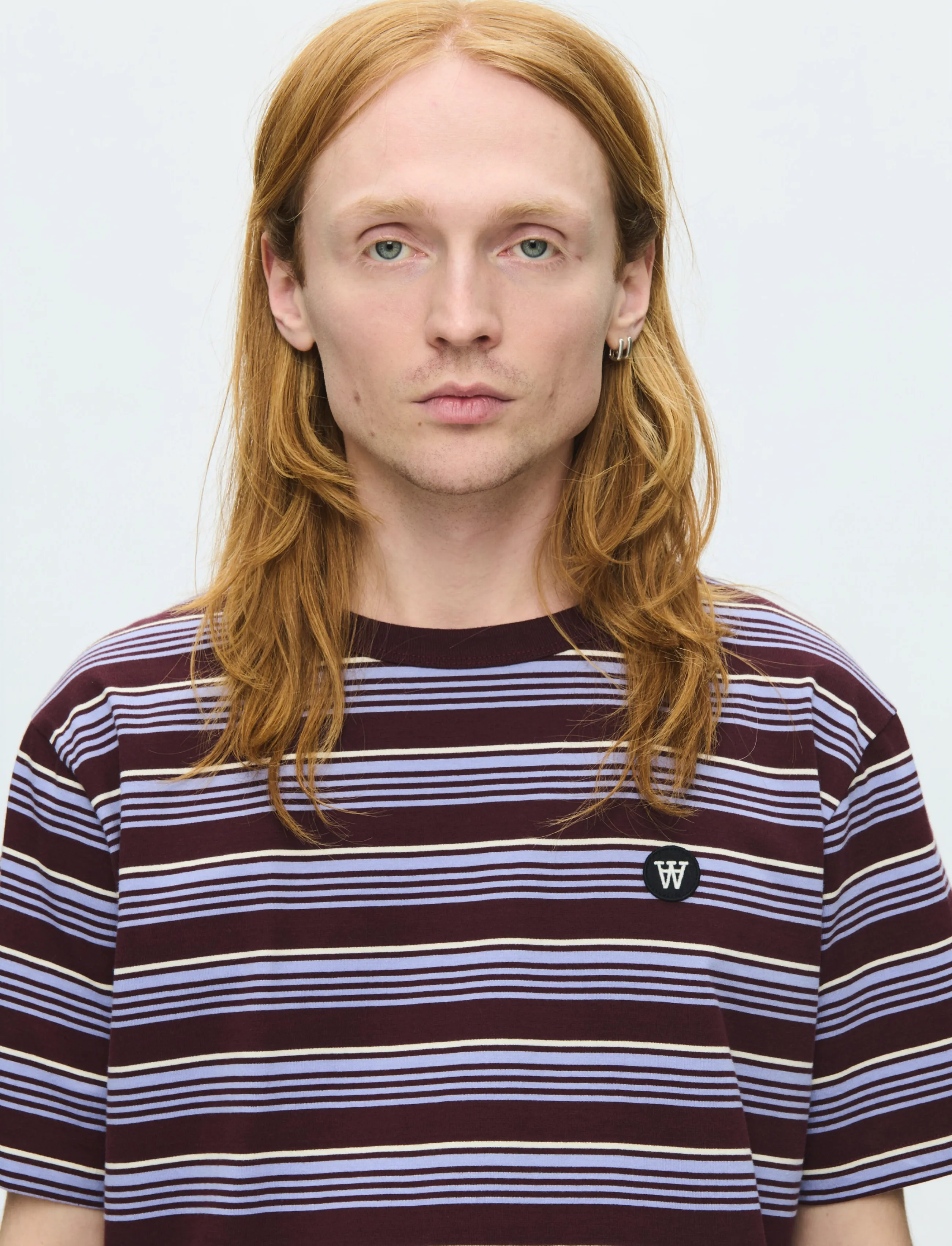WOOD WOOD - WWLucas tee 25381 - kortærmede t-shirts - decadent chocolate stripe - 4