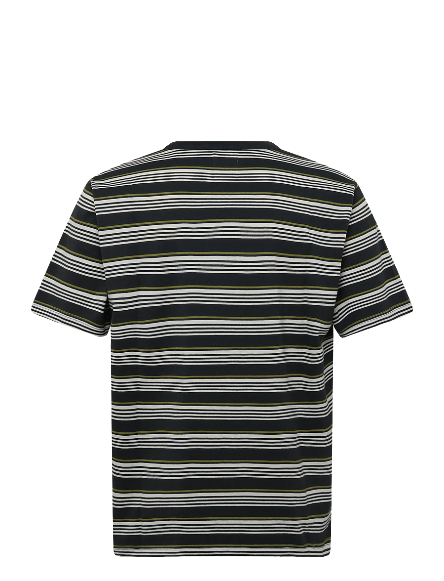 WOOD WOOD - WWLucas tee 25381 - short-sleeved t-shirts - pirate black stripe - 2