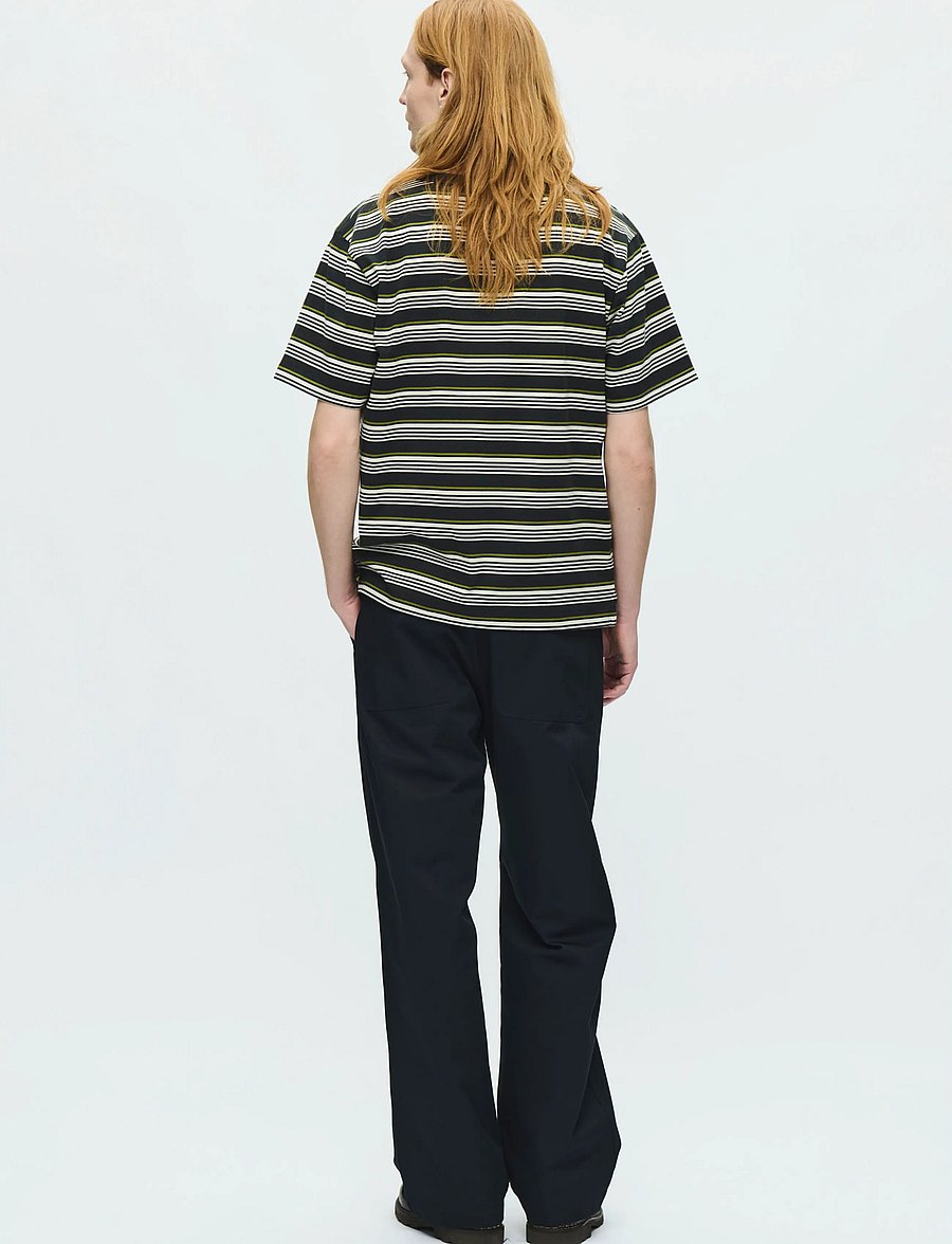 WOOD WOOD - WWLucas tee 25381 - kortærmede t-shirts - pirate black stripe - 3