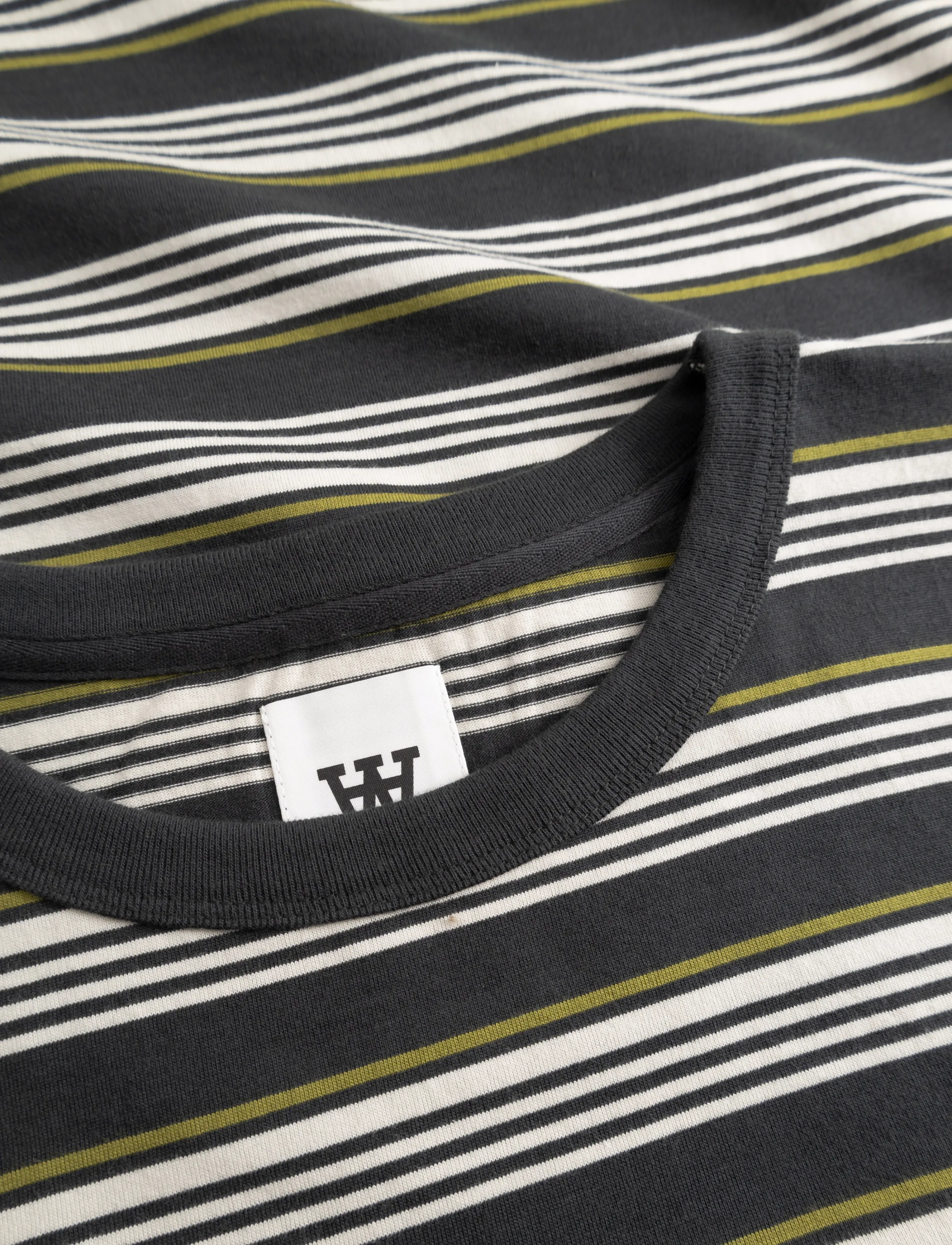 WOOD WOOD - WWLucas tee 25381 - kortærmede t-shirts - pirate black stripe - 5