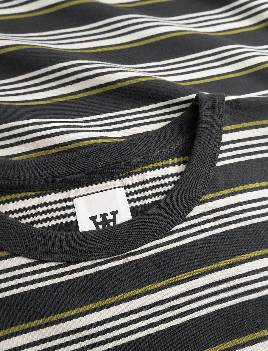 WOOD WOOD - WWLucas tee 25381 - kortærmede t-shirts - pirate black stripe - 5