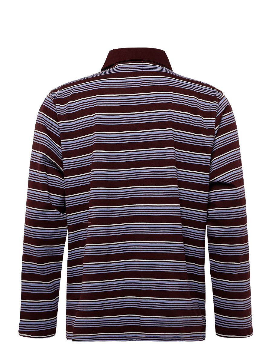 WOOD WOOD - WWLandon X polo 25381 - langärmelig - decadent chocolate stripe - 2