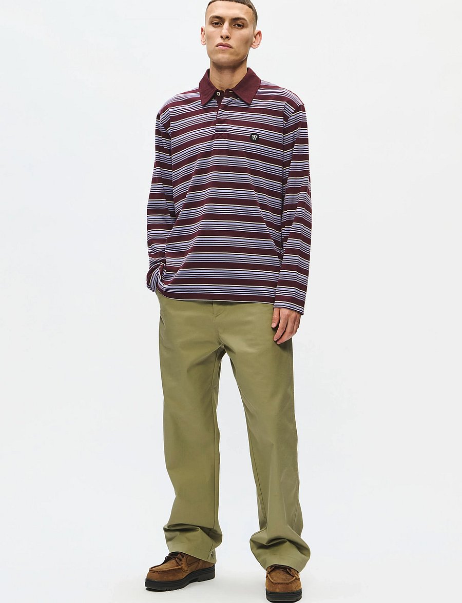 WOOD WOOD - WWLandon X polo 25381 - langärmelig - decadent chocolate stripe - 3