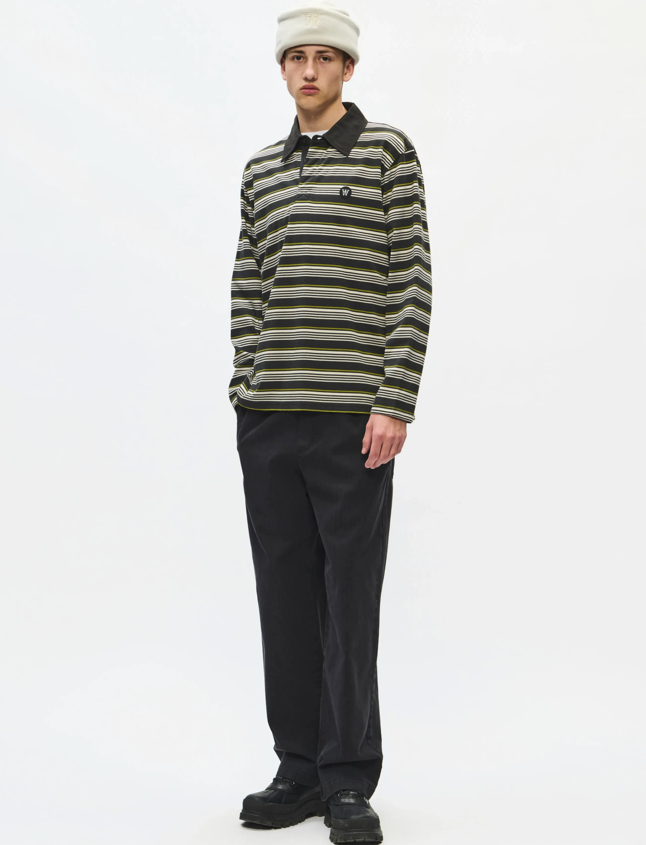 WOOD WOOD - WWLandon X polo 25381 - pirate black stripe - 2
