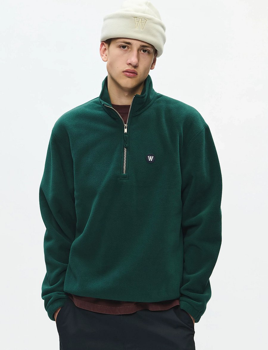 WOOD WOOD - WWMitchel half zipper 25486 - fleecetrøjer - ponderosa pine - 0