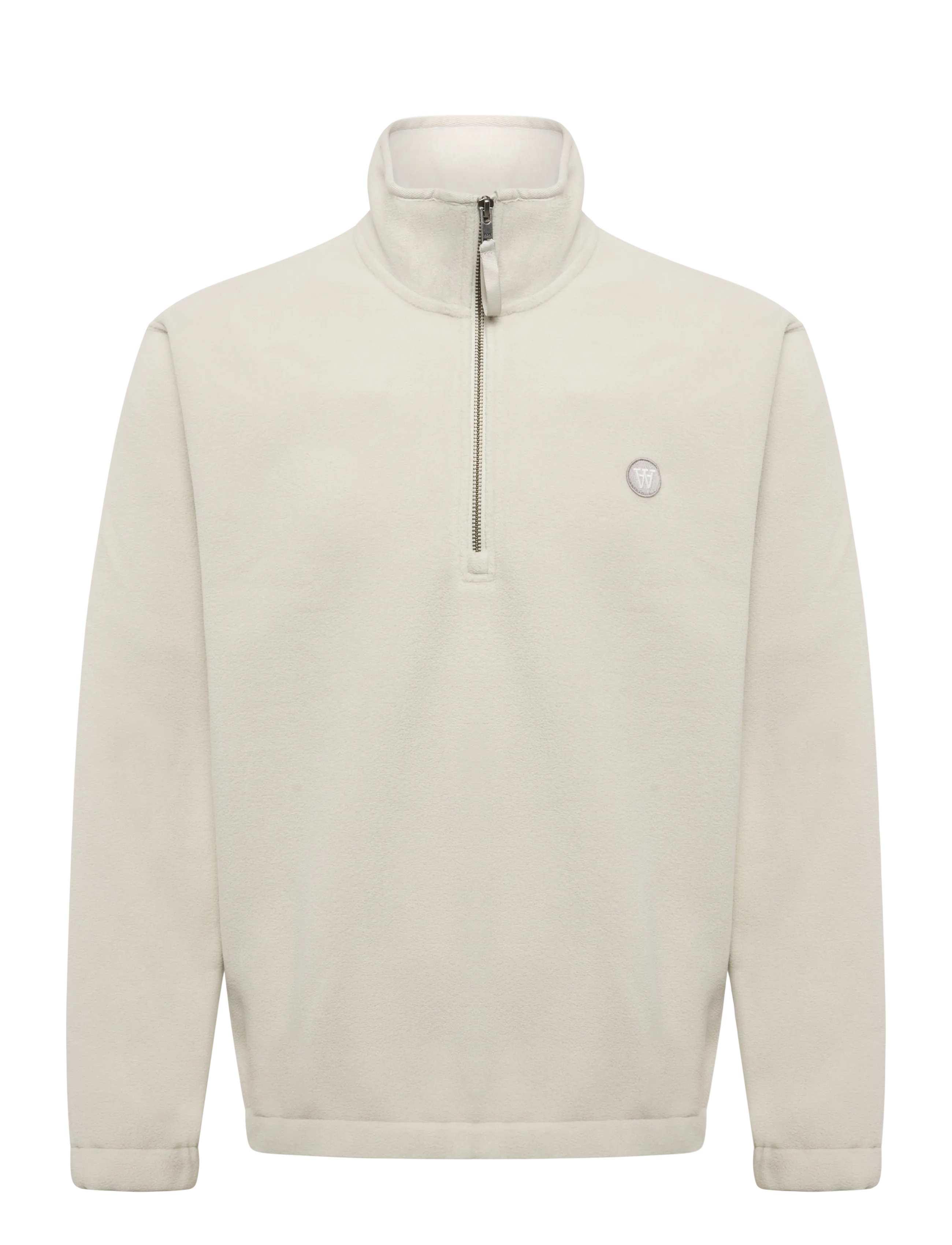 WOOD WOOD WWMitchel half zipper 25486 - Strickmode - SILVER BIRCH / cream