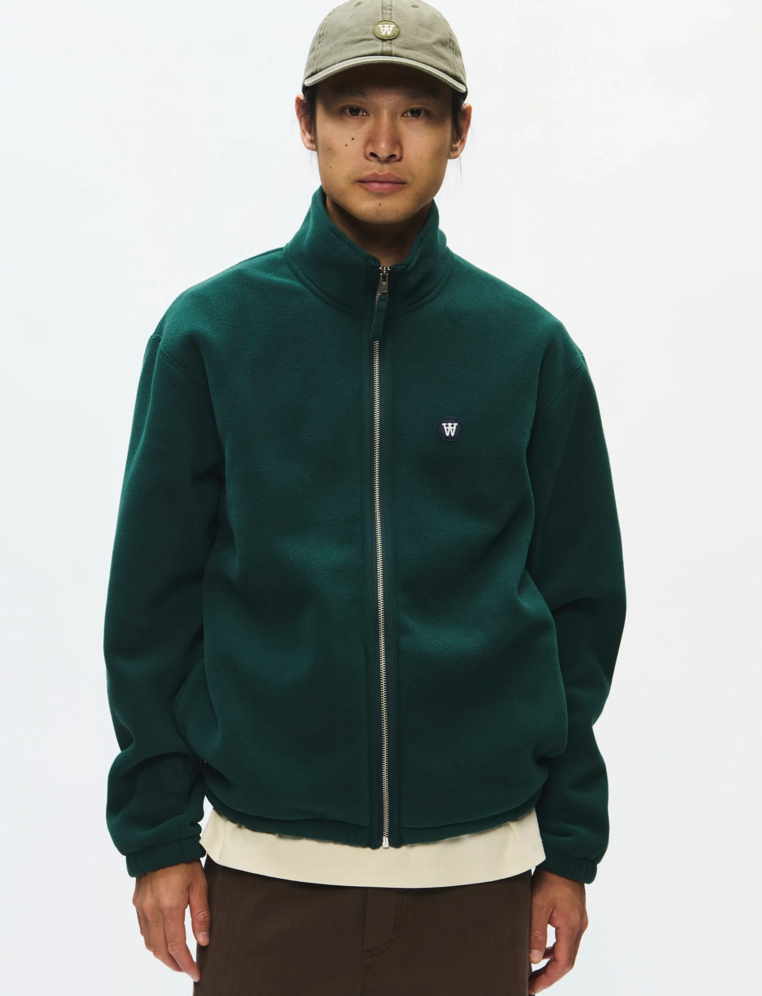 WOOD Wwmitchel Zipper 25486, XS, Jackets, Grün - Light Männerswear