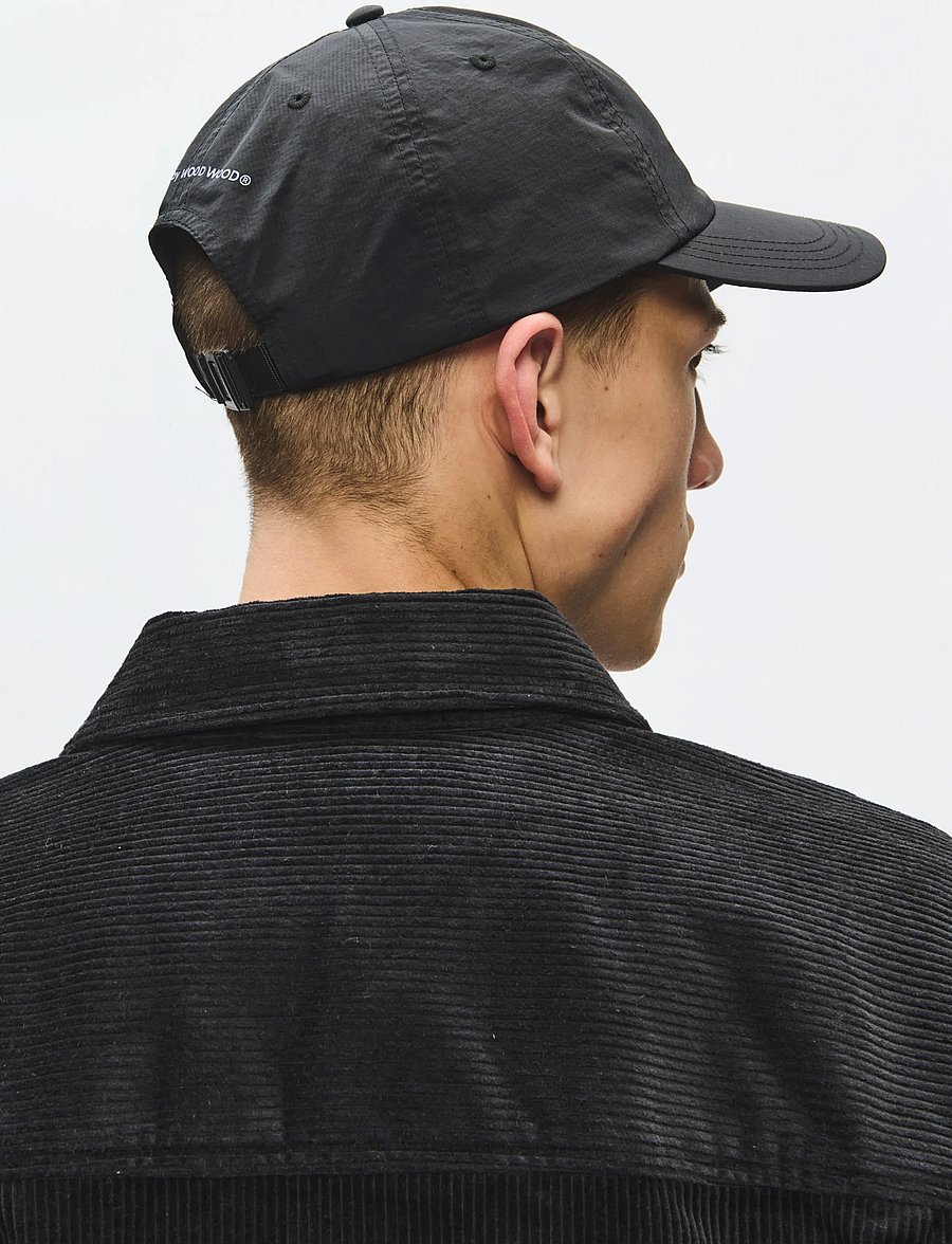 WOOD WOOD - WWGhost cap 25160 - kasketter - black - 3