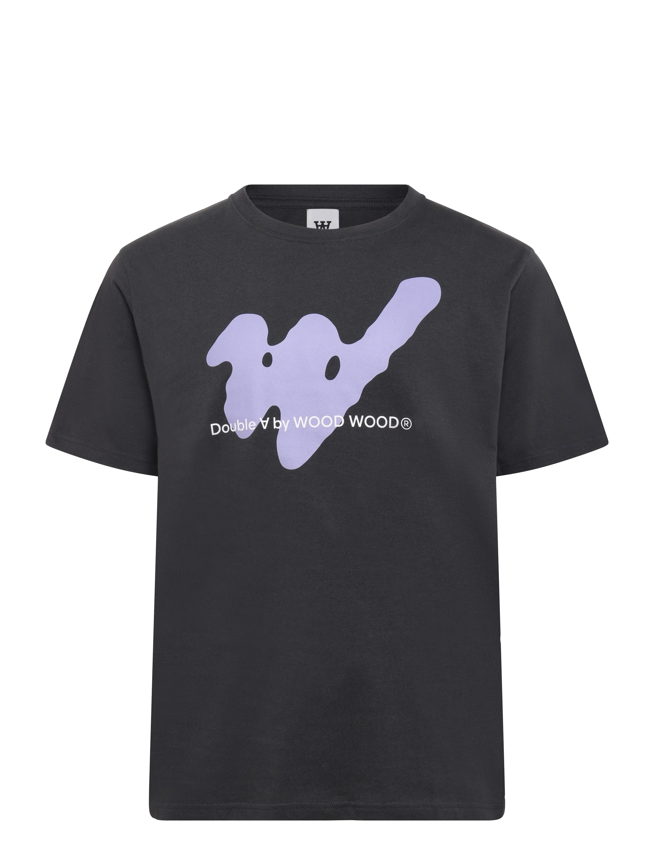 WOOD WOOD - WWAce ghost tee 25074 - short-sleeved t-shirts - pirate black - 1