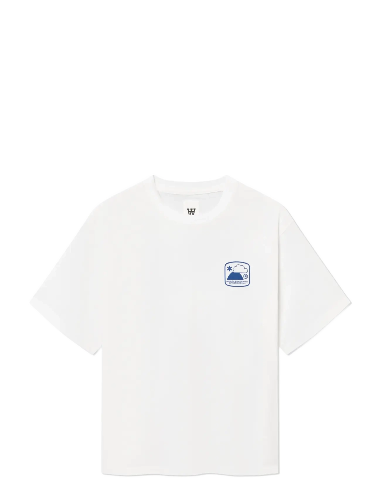 WOOD WOOD - WWAce outsider tee 25419 - kortærmede t-shirts - bright white - 1