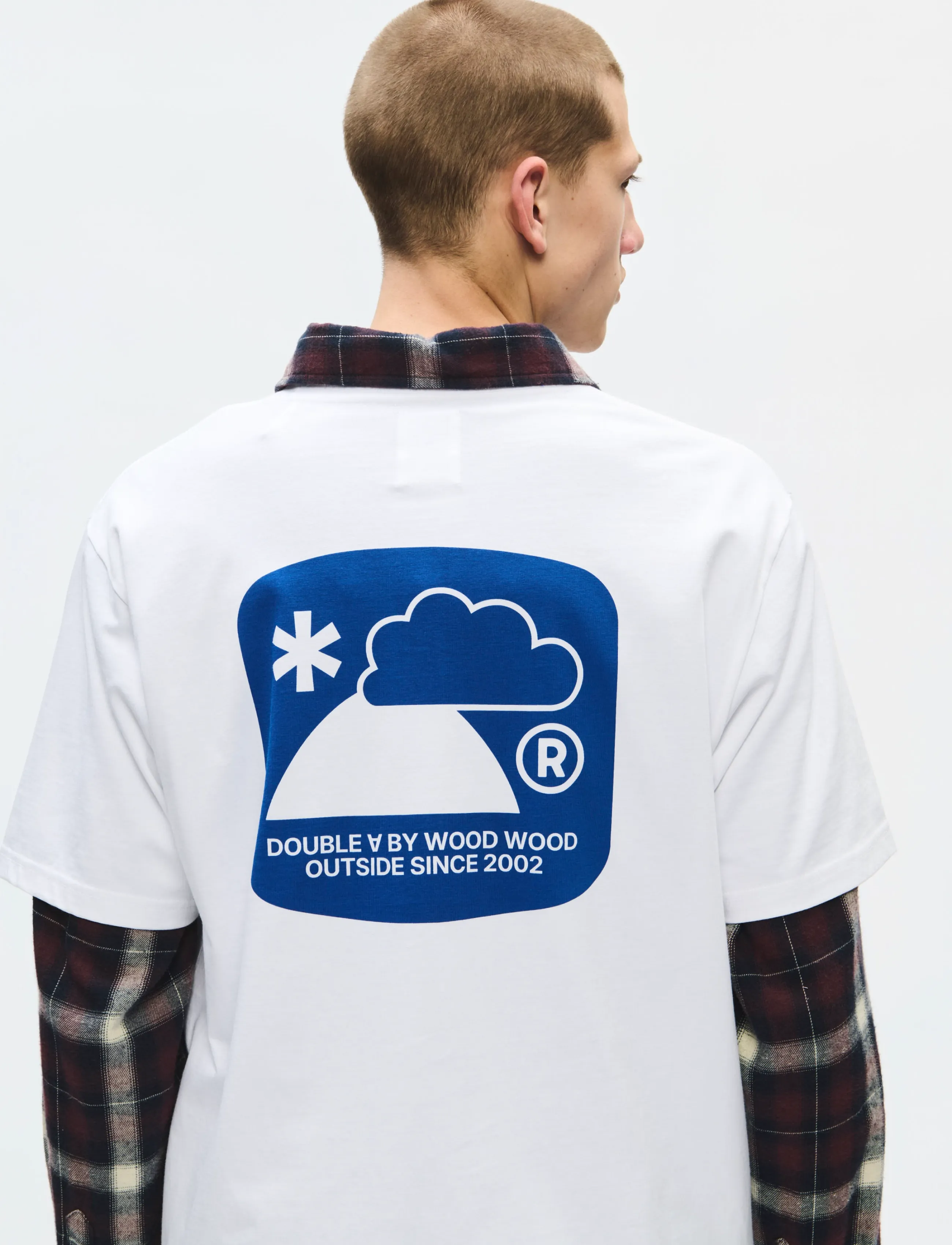 WOOD Wwace Outsider Tee 25419, XL, T-shirts, Weiß - Short-sleeved, Männerswear