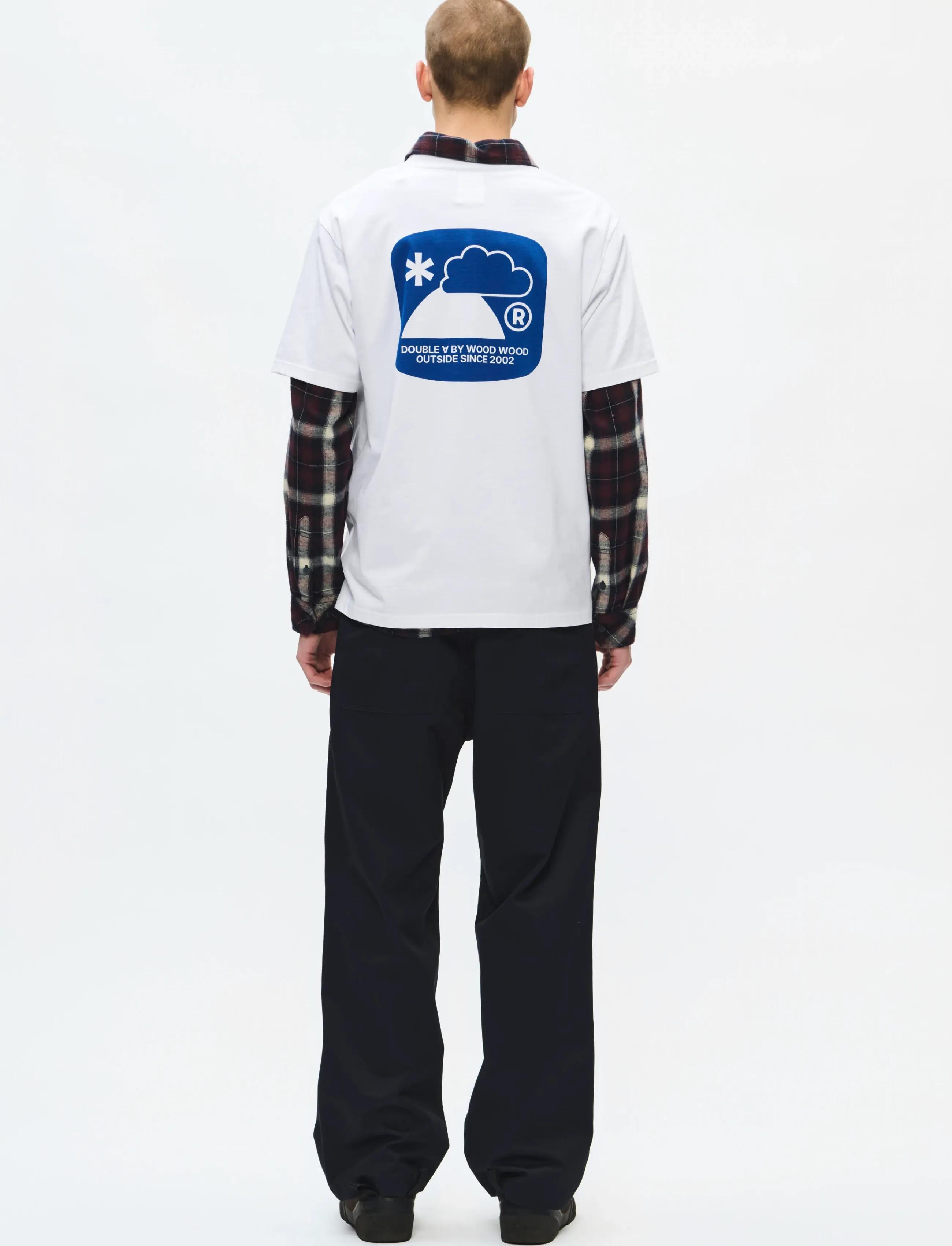 WOOD WOOD - WWAce outsider tee 25419 - kortærmede t-shirts - bright white - 4