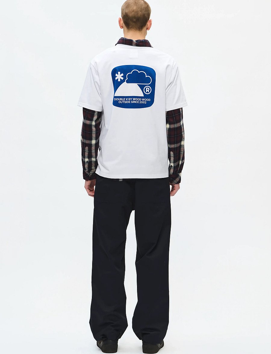 WOOD WOOD - WWAce outsider tee 25419 - kurzärmelige t-shirts - bright white - 4