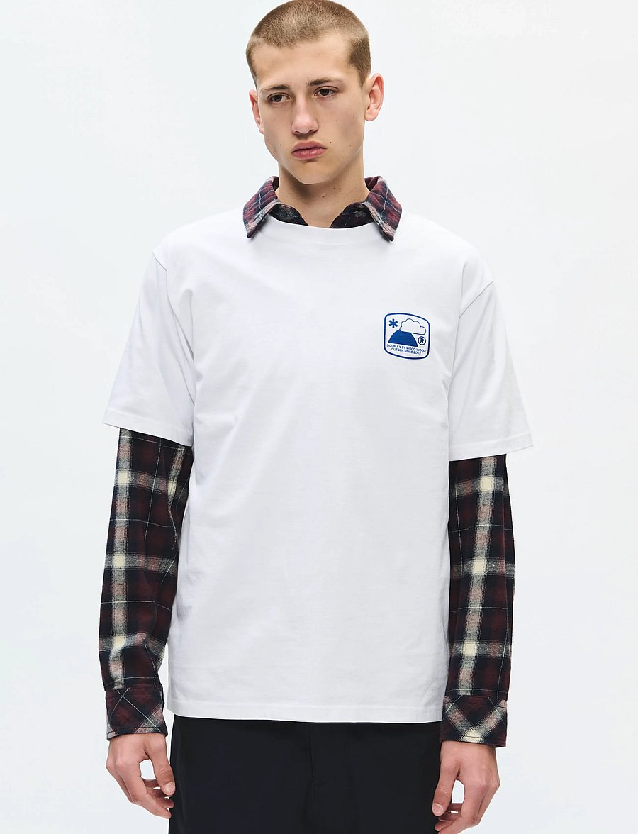 WOOD WOOD - WWAce outsider tee 25419 - kurzärmelige t-shirts - bright white - 5